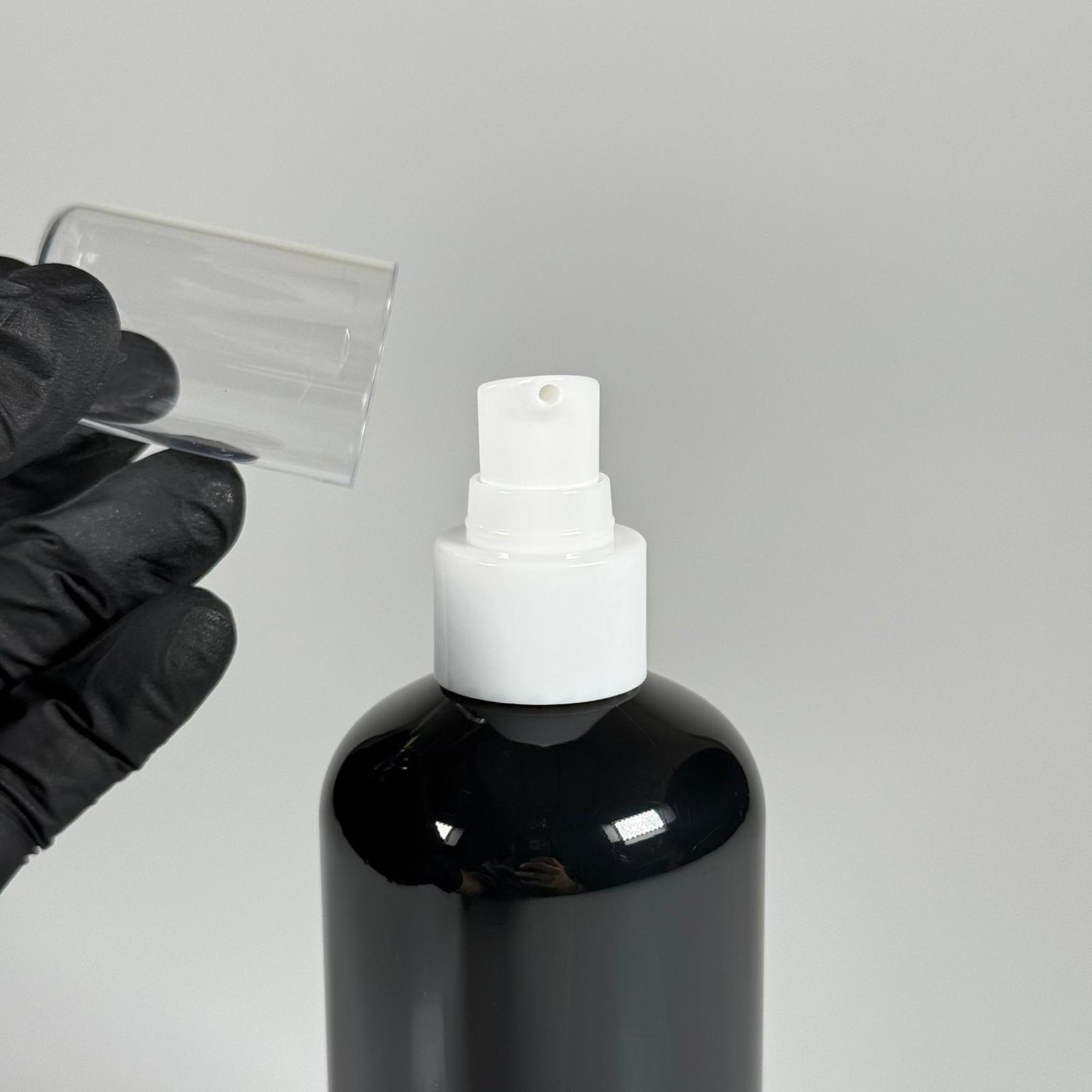 250 CC SİYAH ŞİŞE - BEYAZ LOSYON POMPALI - 250 ML POMPALI PLASTİK ŞİŞE - ZEYNEP MODEL PET ŞİŞE
