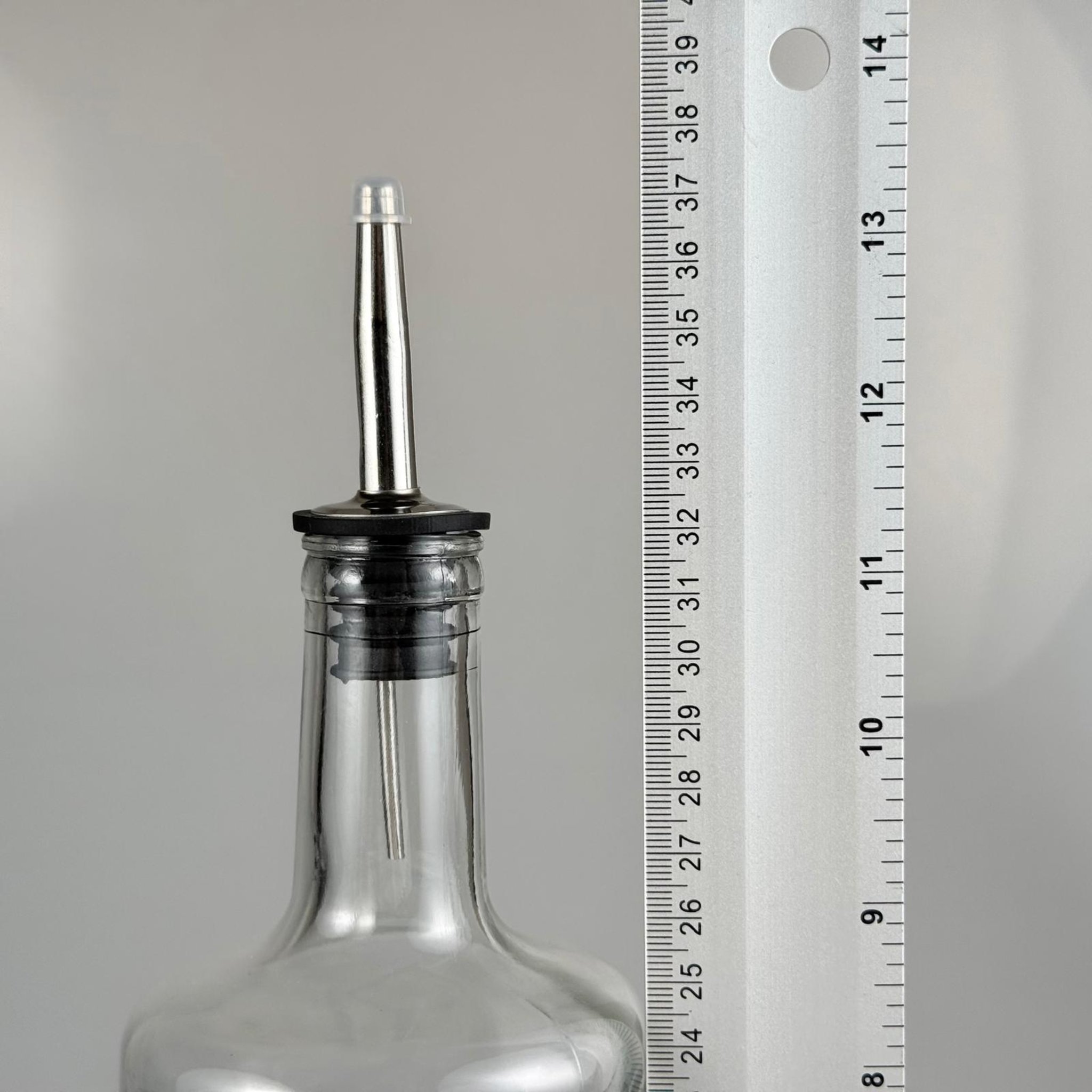1000 CC DESENLİ DORİKA ŞEFFAF CAM ŞİŞE + ÇELİK AKITICILI + PLASTİK TIPALI TAKIM - 1000 ML MANTAR TIPALI ÇAKMA AĞIZ  CAM ŞİŞE