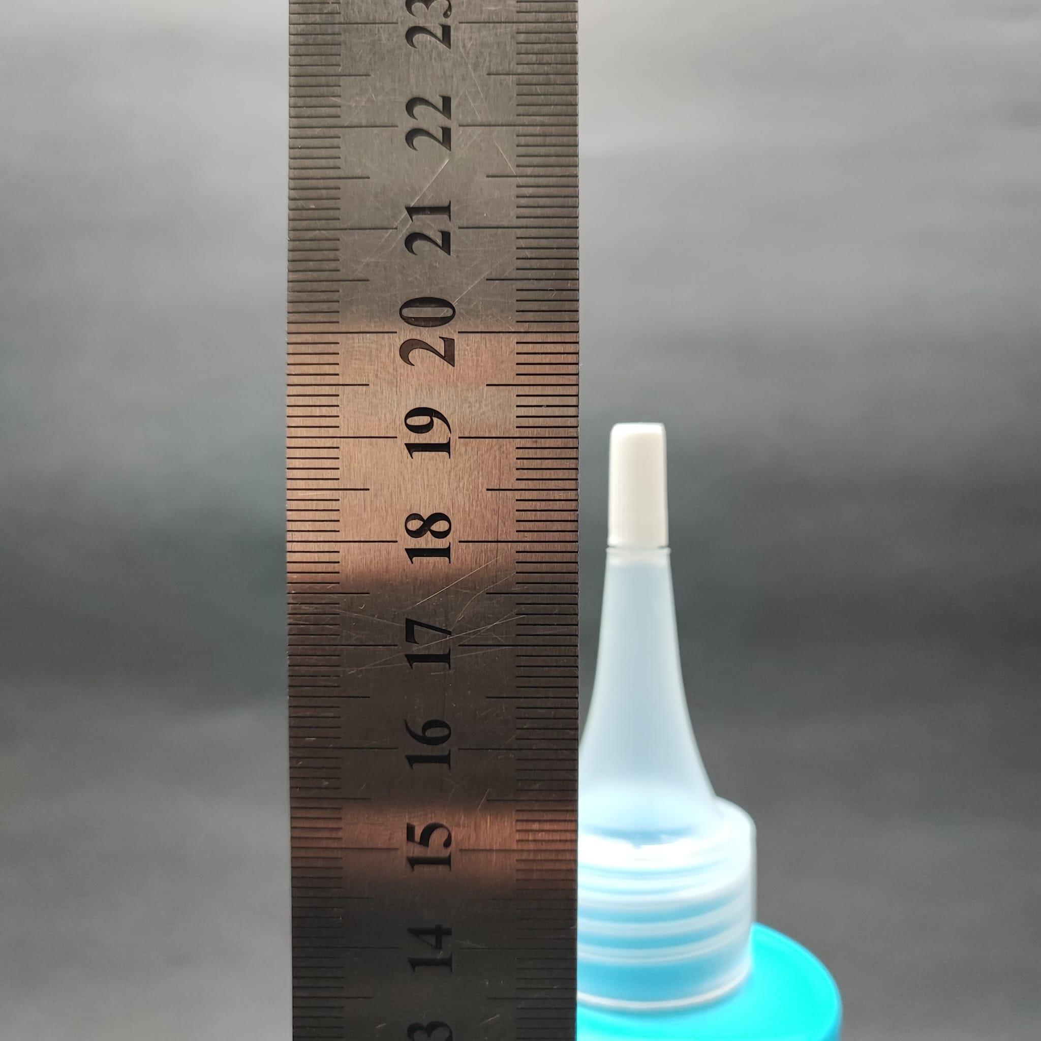 200 CC KÜT BOYUNLU UZUN SİLİNDİR PET ŞİŞE (24 GR) - AKITICI KAPAKLI - 200 ML PLASTİK ŞİŞE - MAVİ
