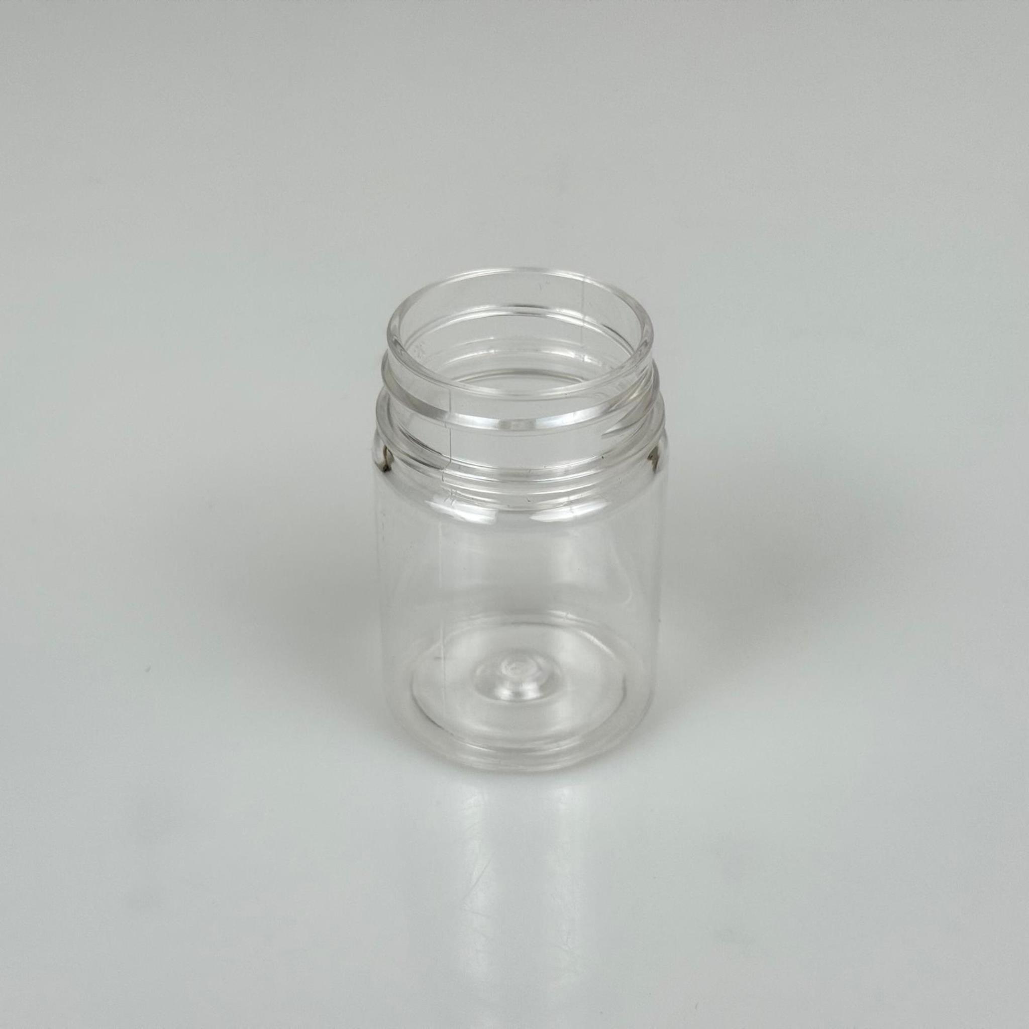 50 CC PET ŞİŞE GENİŞ AĞIZLI KAPAKSIZ (38 AĞIZ) - 50 ML PLASTİK NUMUNE KAVANOZU