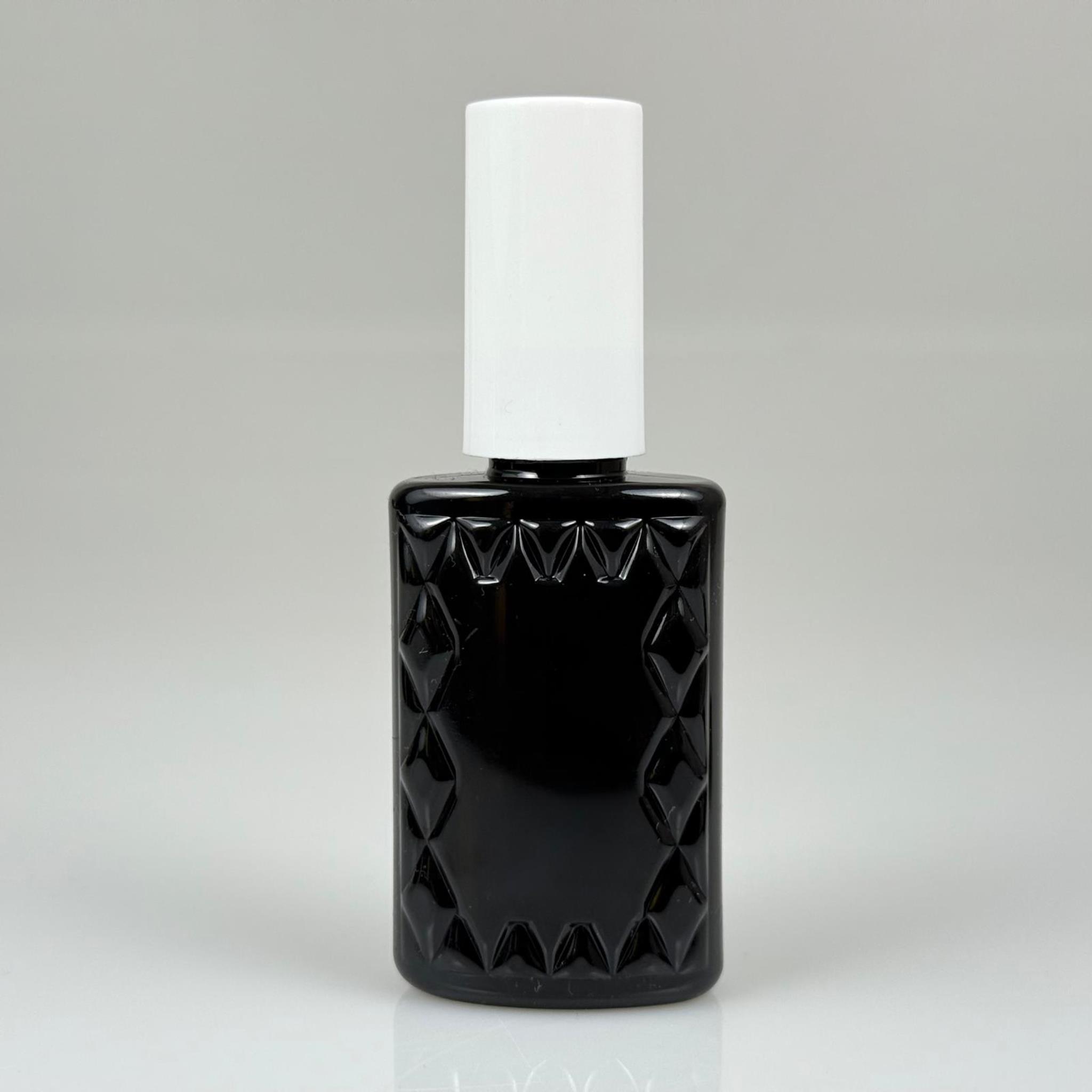 50 CC SİYAH PET KÖŞELİ PARFÜM ŞİŞESİ - BEYAZ SPREYLİ - BEYAZ KORUMA KAPAKLI - 50 ML PLASTİK PARFÜM - KOLONYA ŞİŞESİ