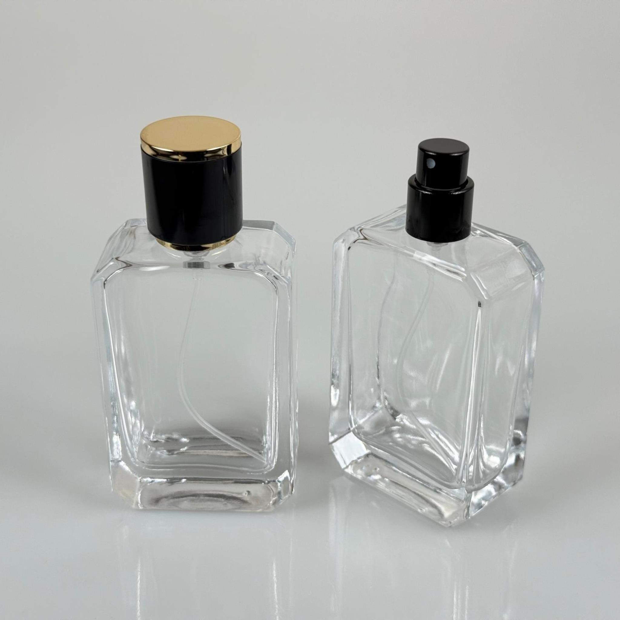 50 ML KÖŞELİ MODEL ANGEL PARFÜM ŞİŞESİ - SİYAH METAL SPREYLİ + GOLD SİYAH KAPAKLI (AĞIZ 15 MM GEÇME KOLAY KAPAMA)