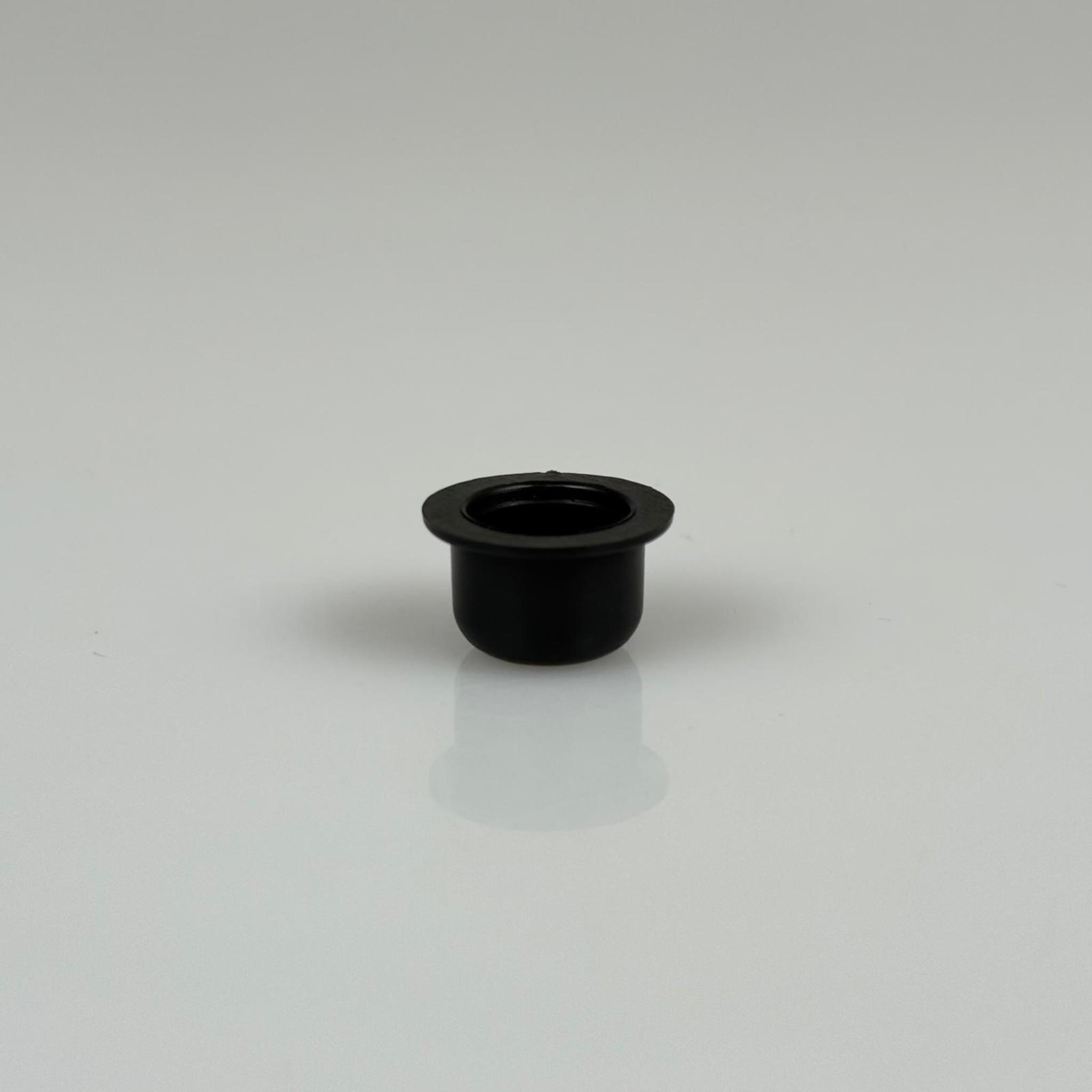 SİYAH PENİSİLİN TAPASI - PENİSİLİN VE FLAKON ŞİŞELERİ İÇİN PLASTİK TIPA (20 MM AĞIZ) - KÖR TIPA