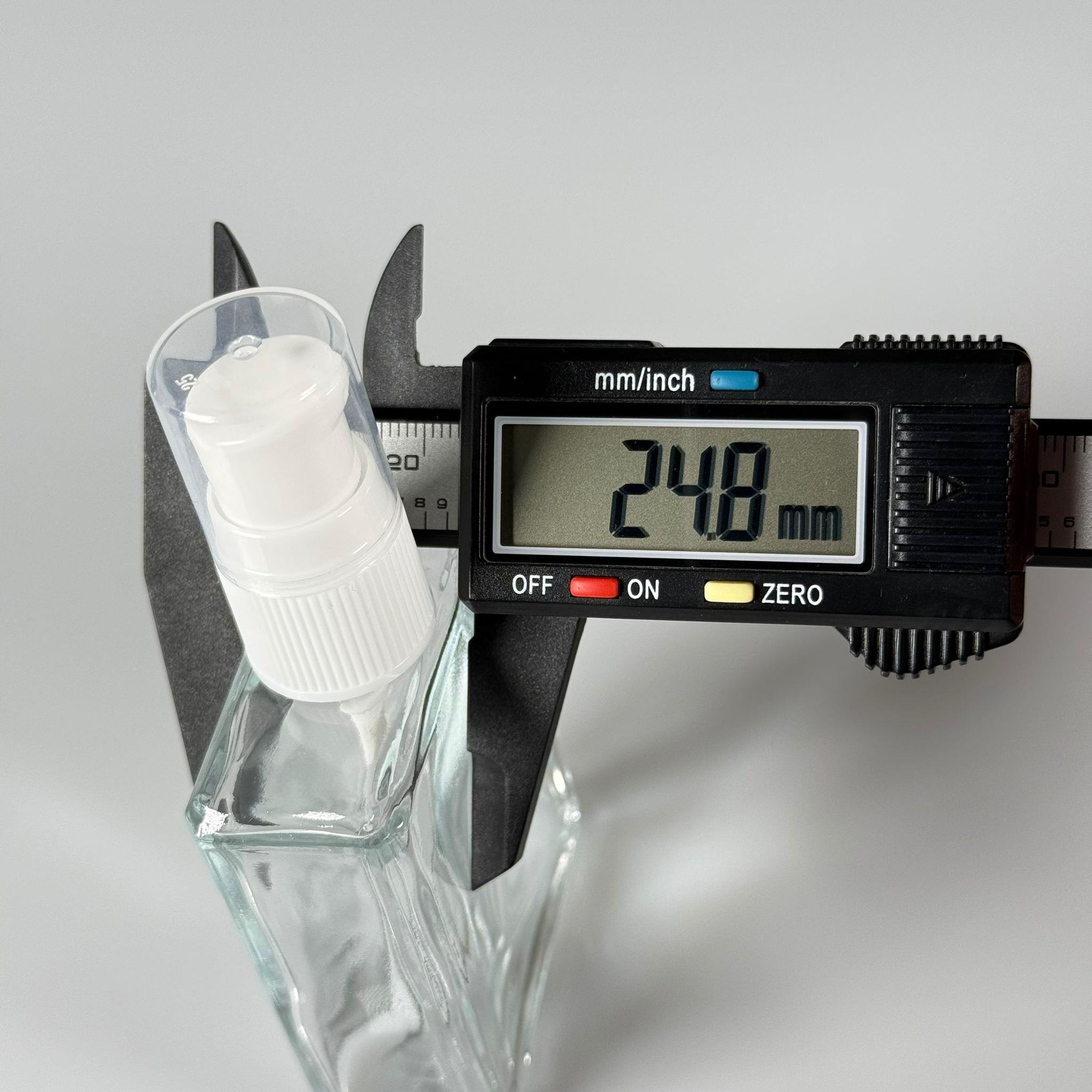 40 CC KÖŞELİ DİKDÖRTGEN KISA MODEL CAM ŞİŞE - BEYAZ LOSYON POMPALI - 40 ML PRESTİJLİ ŞİŞE