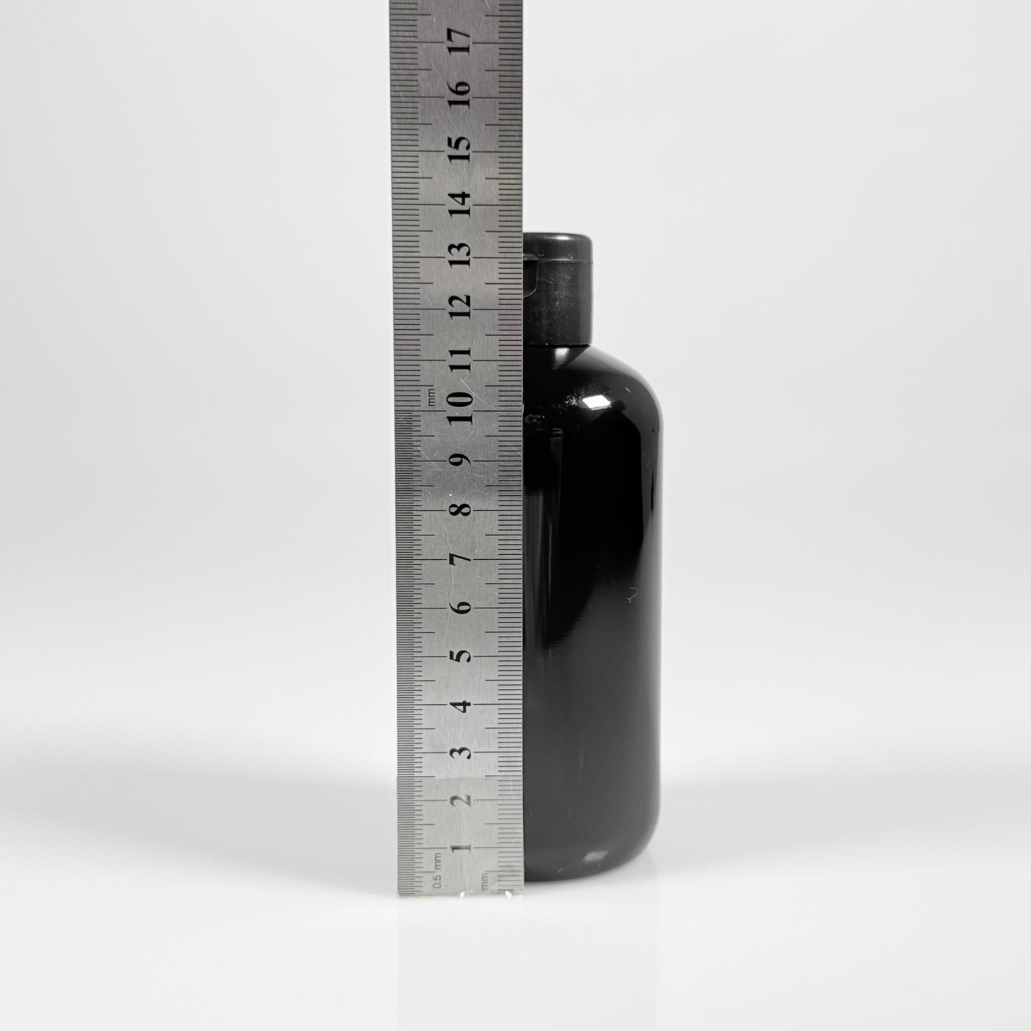 250 CC SİYAH PLASTİK ŞİŞE ZEYNEP MODEL - SİYAH FLİPTOP AKITICILI KAPAKLI - 250 ML TOMBUL PET ŞİŞE