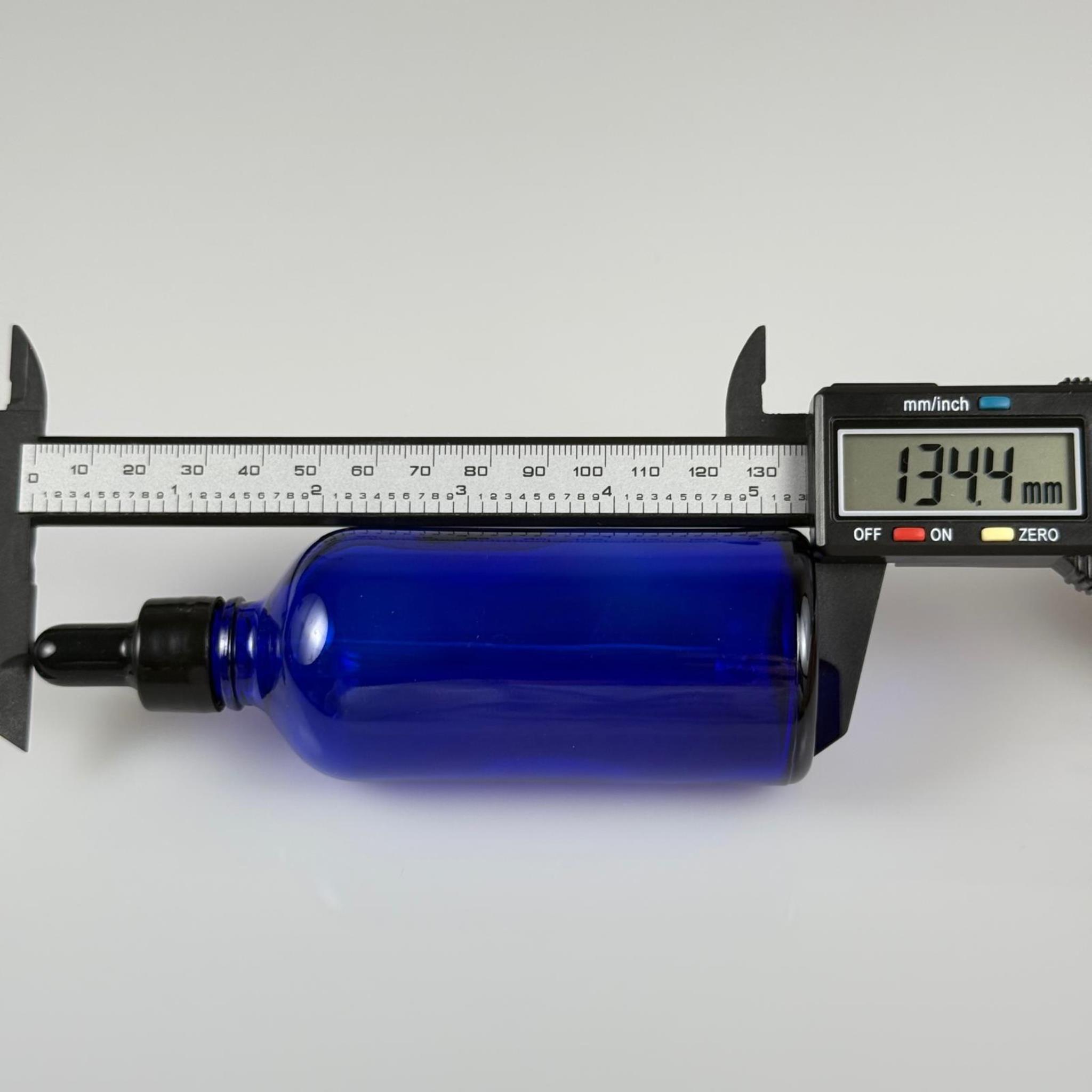 100 CC MAVİ CAM DAMLALIKLI ŞİŞE - SİYAH EMZİK + SİYAH DÜZ KAPAK + CAM PİPET TAKIM - 100 ML DAMLALIKLI ŞİŞE SETİ