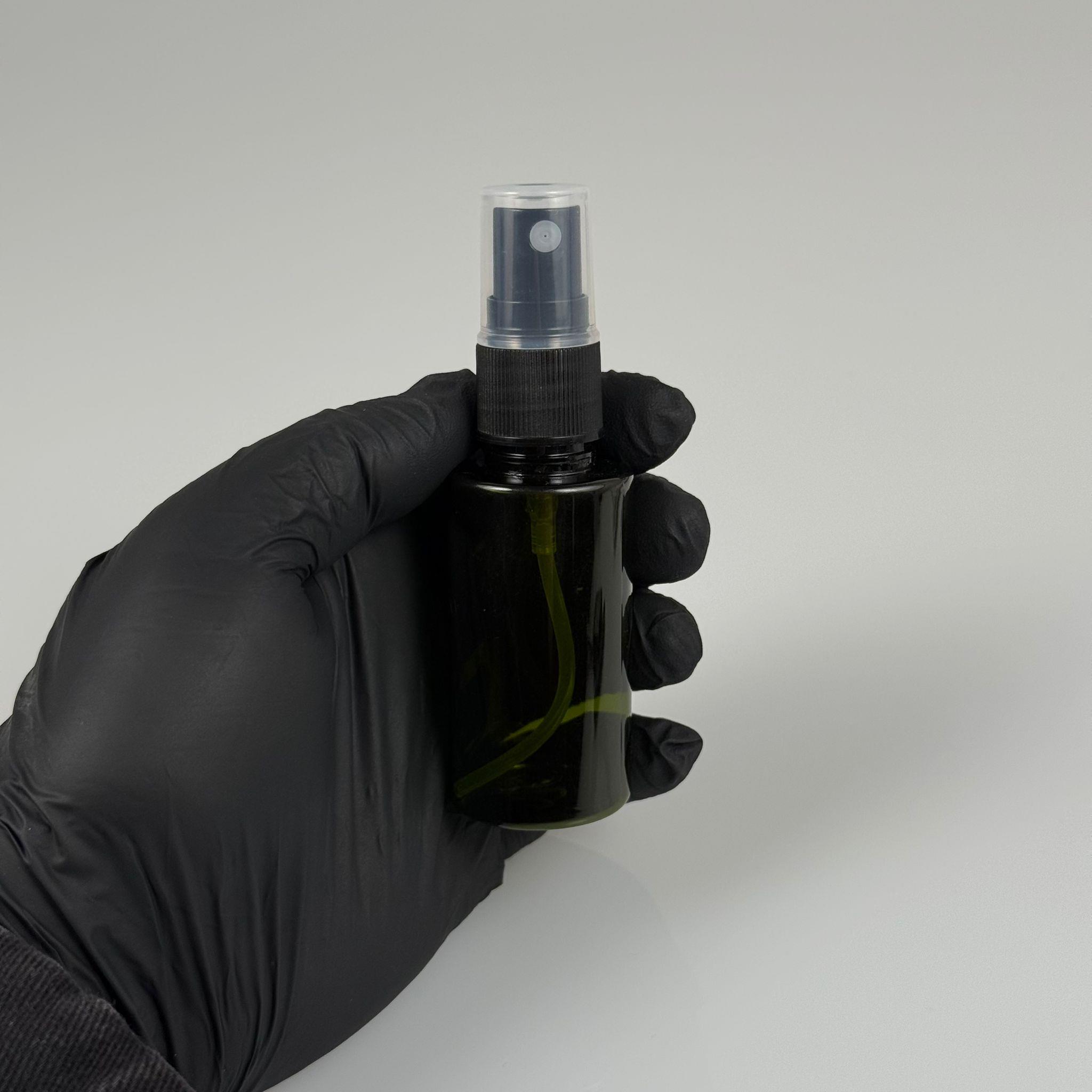 35 CC PET ŞİŞE YEŞİL - SİYAH SPREYLİ - 35 ML YEŞİL PET ŞİŞE