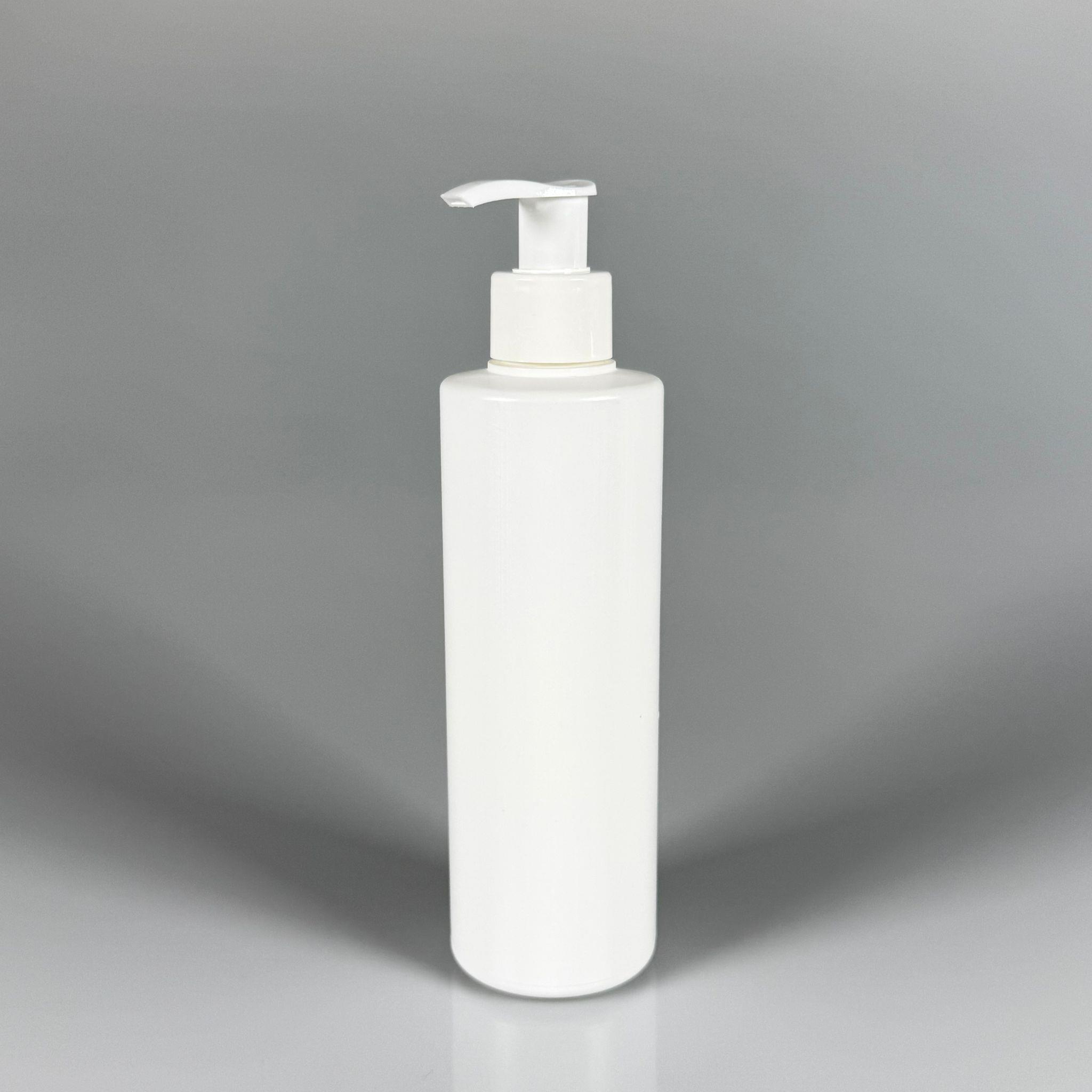 200 CC (SİLME 250 CC) BEYAZ SİLİNDİR MODEL MAT SERT POLİETİLEN ŞİŞE - BEYAZ POMPALI - 200 ML POMPALI BEYAZ PLASTİK ŞİŞE