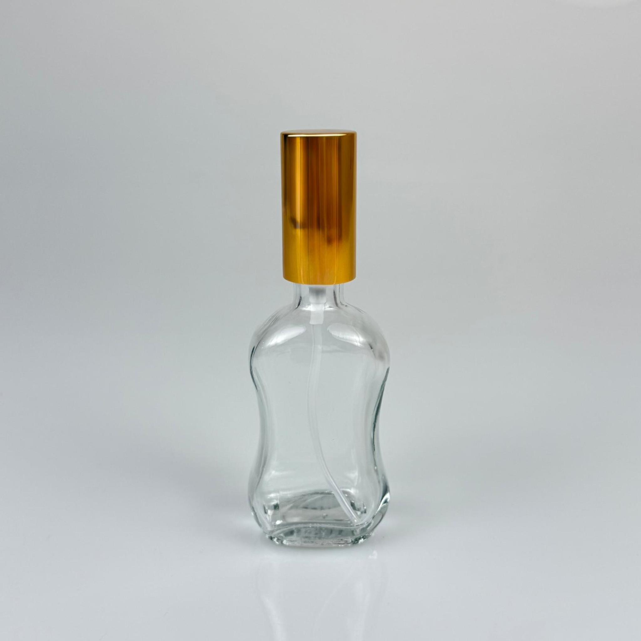 50 CC BOĞAZLI İNCE BELLİ CAM ŞİŞE - VİDALI GOLD SPREYLİ PARFÜM KOLONYA ŞİŞESİ TAKIM - 50 ML PRESTİJLİ ŞİŞE