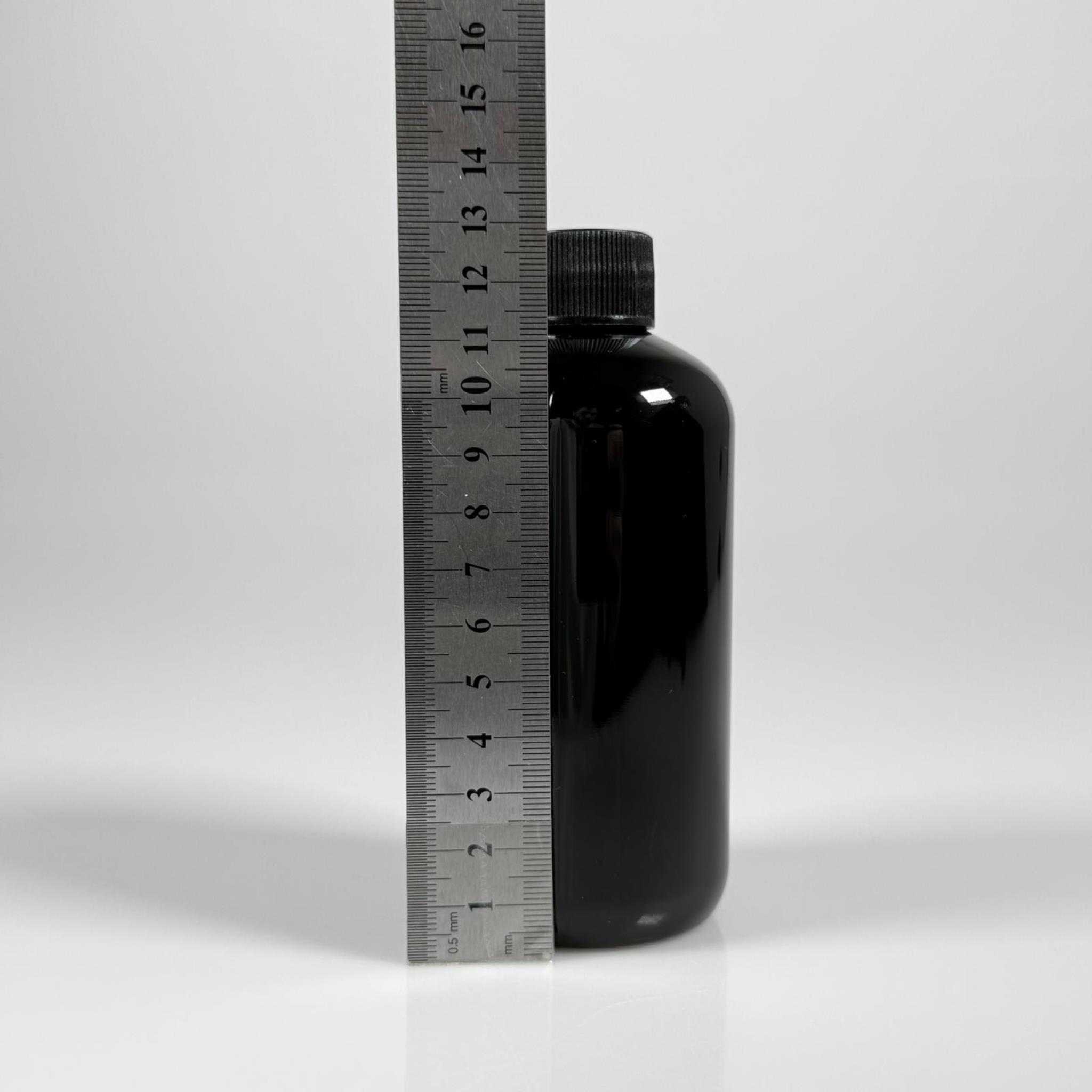 250 CC SİYAH PLASTİK ŞİŞE ZEYNEP MODEL - CONTALI SİYAH KAPAKLI - 250 ML TOMBUL PET ŞİŞE