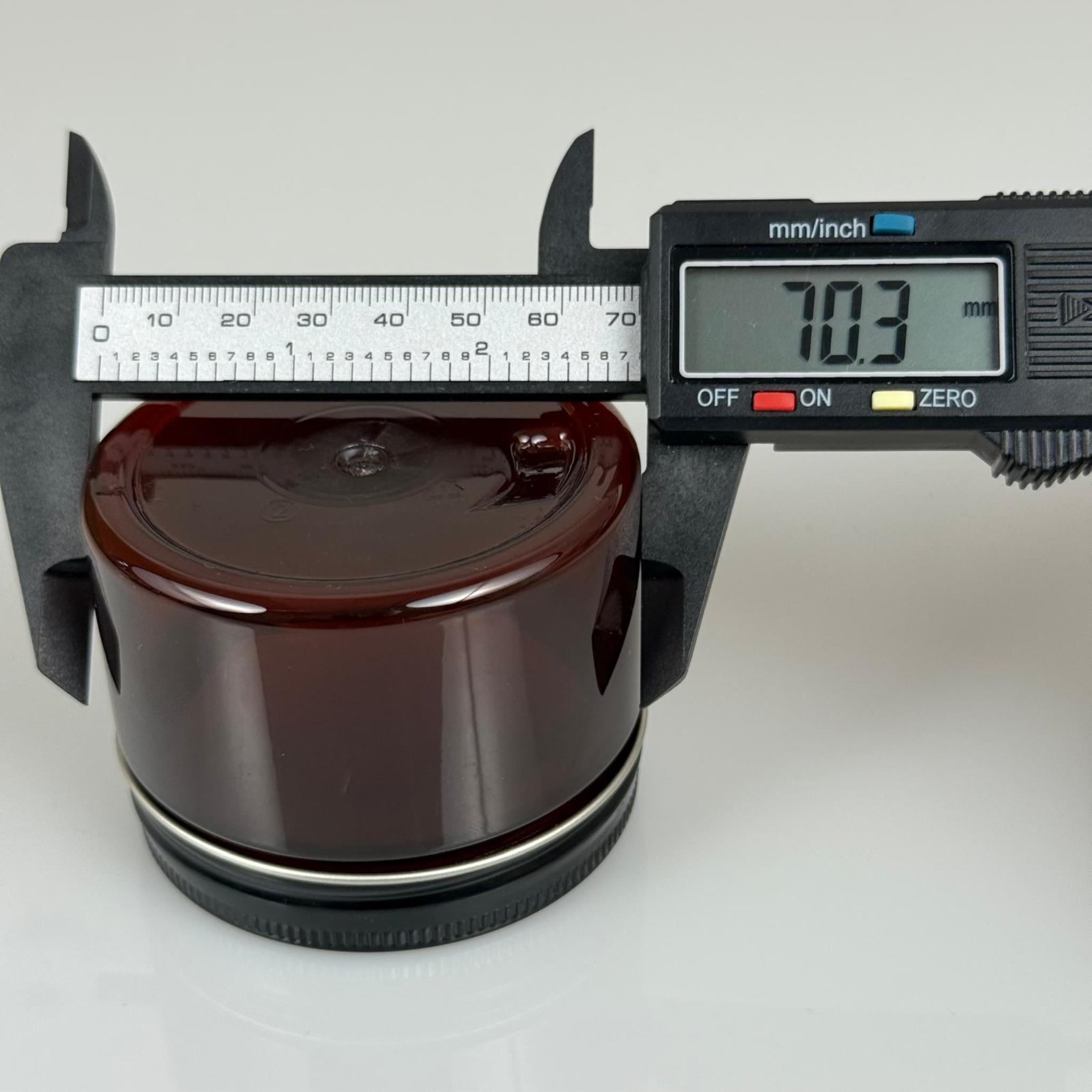 150 ML SERT PET KAVANOZ + SİYAH METAL KAPAK + İÇ TIPA - 150 CC KALIN AMBER PLASTİK KAVANOZ SİYAH METAL KAPAKLI İÇ TIPALI TAKIM - KREM KAVANOZLARI