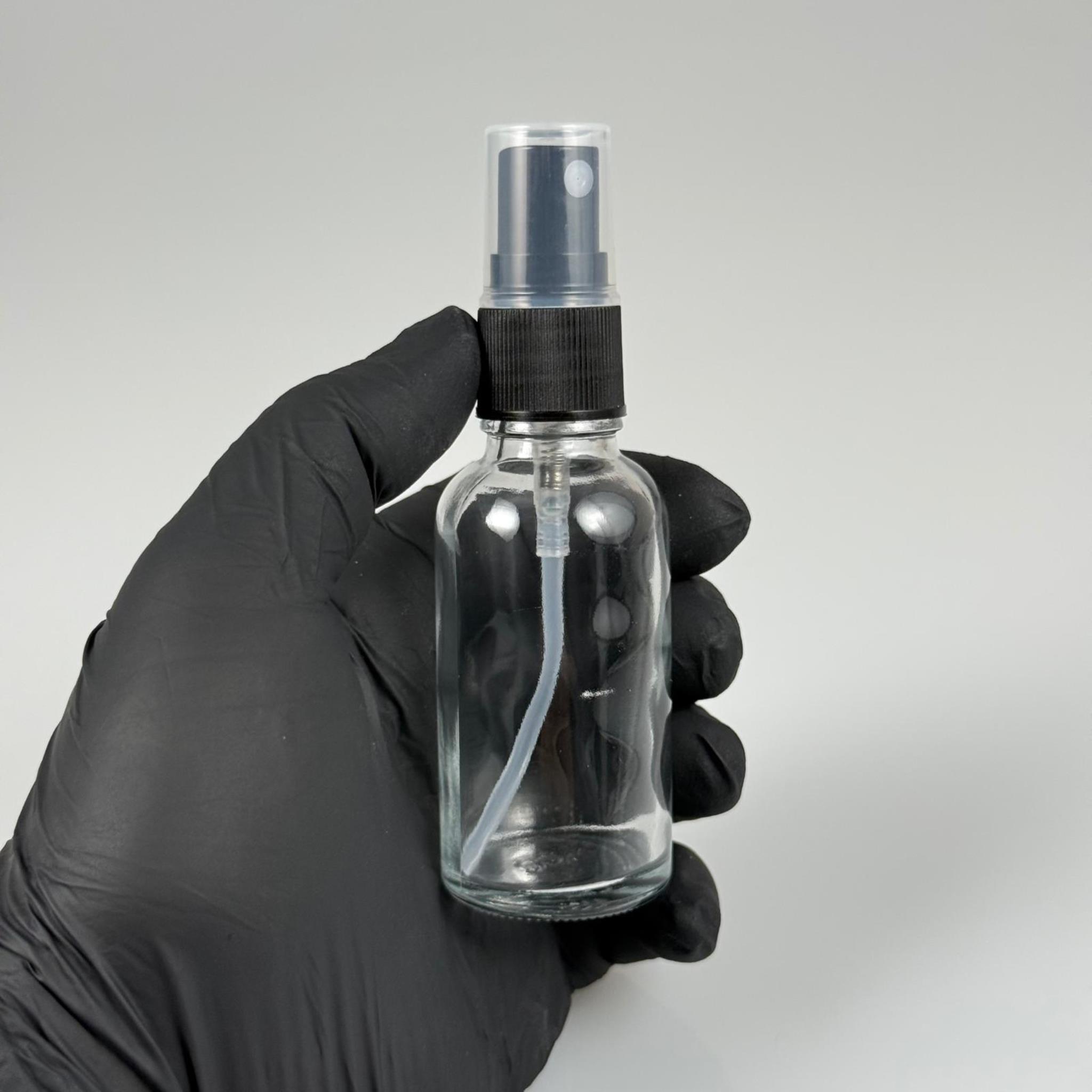 30 CC CAM ŞİŞE SİYAH SPREYLİ TAKIM - 30 ML SPREYLİ ŞİŞE