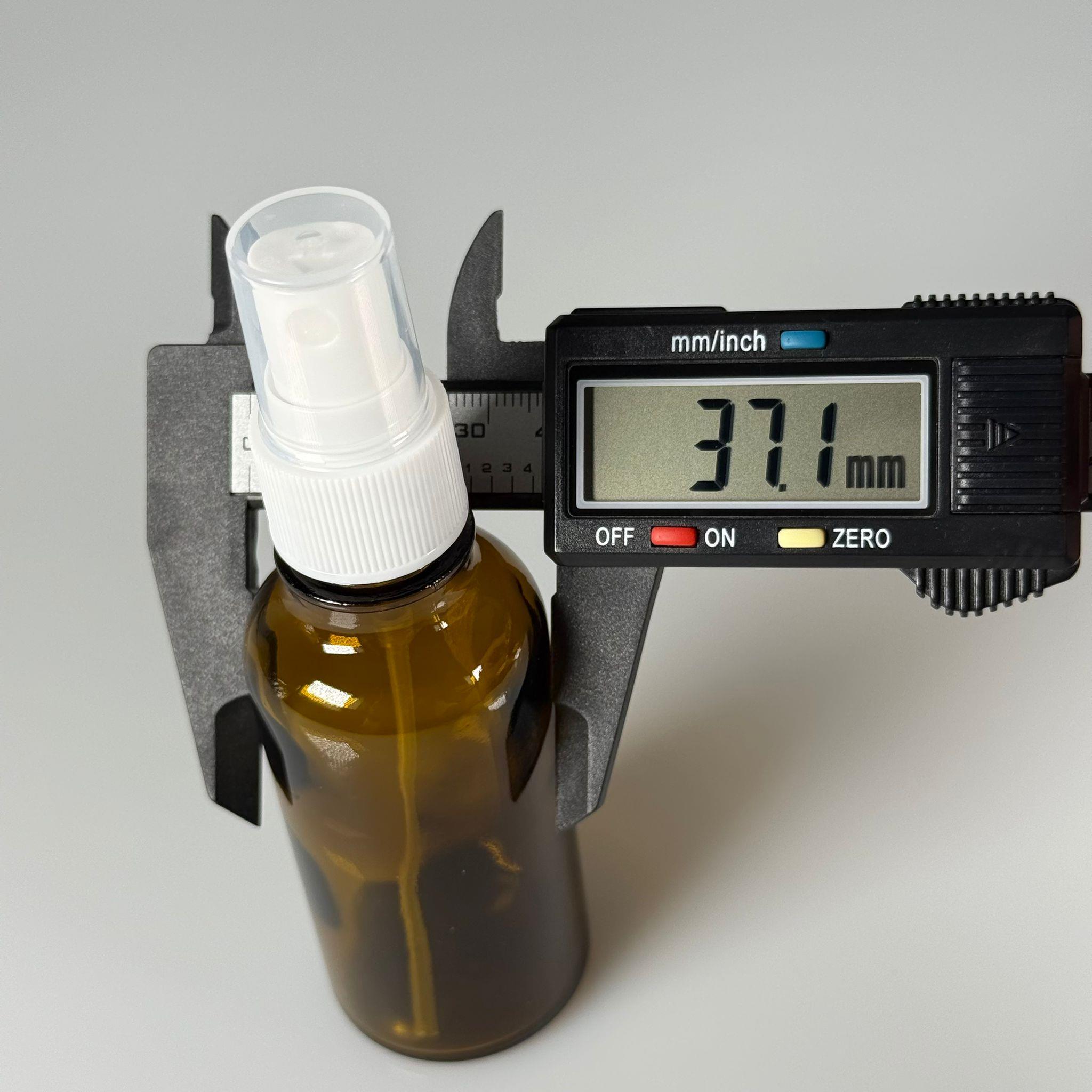 50 CC AMBER CAM ŞİŞE - BEYAZ SPREYLİ - 50 ML CAM ŞİŞE - KAHVERENGİ