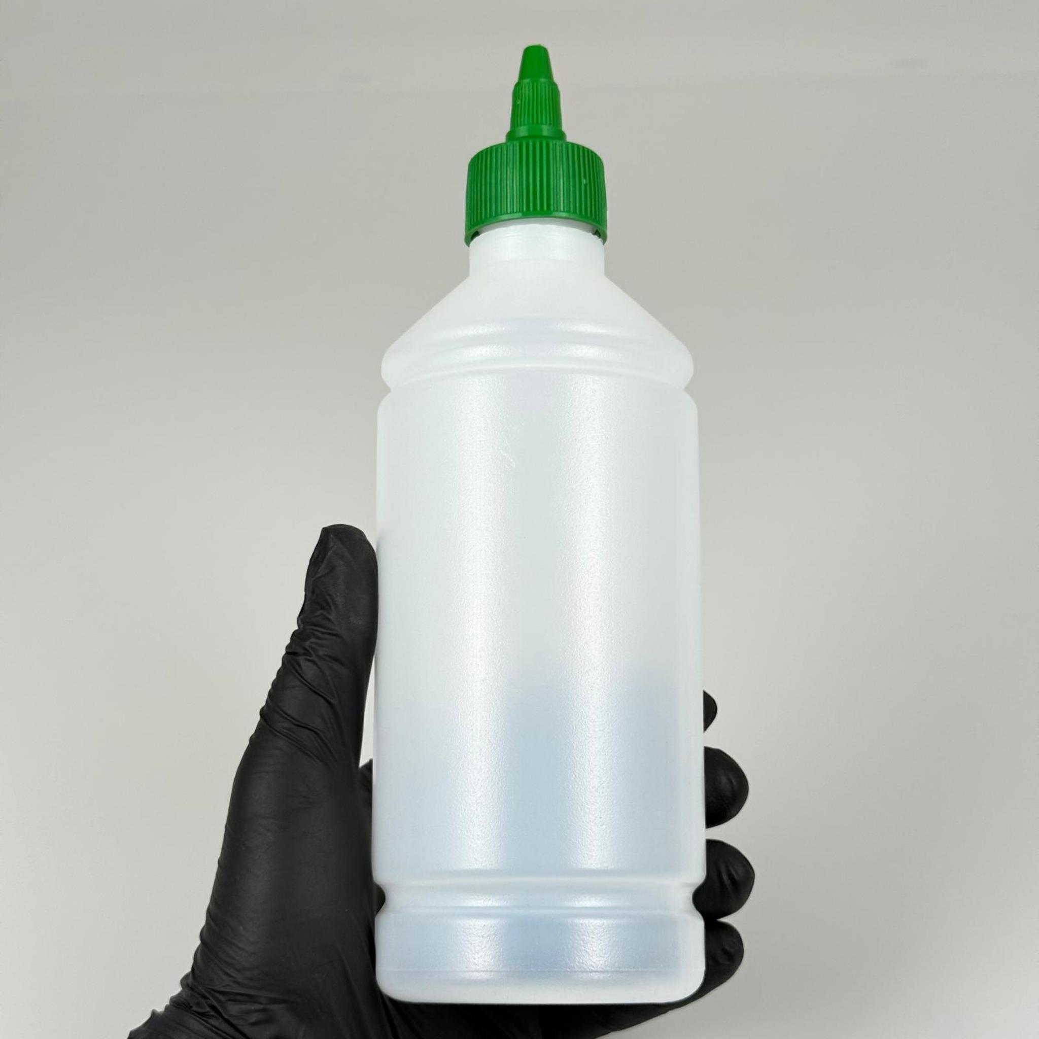 ZEYTİNYAĞI, SOS, ACI SOS, SİRKE, SRIRACHA VB BOŞ ŞİŞELERİ - YEŞİL SİVRİ TWİST AKITICI KAPAK + 500 ML NATÜREL POLİETİLEN PLASTİK ŞİŞE TAKIM
