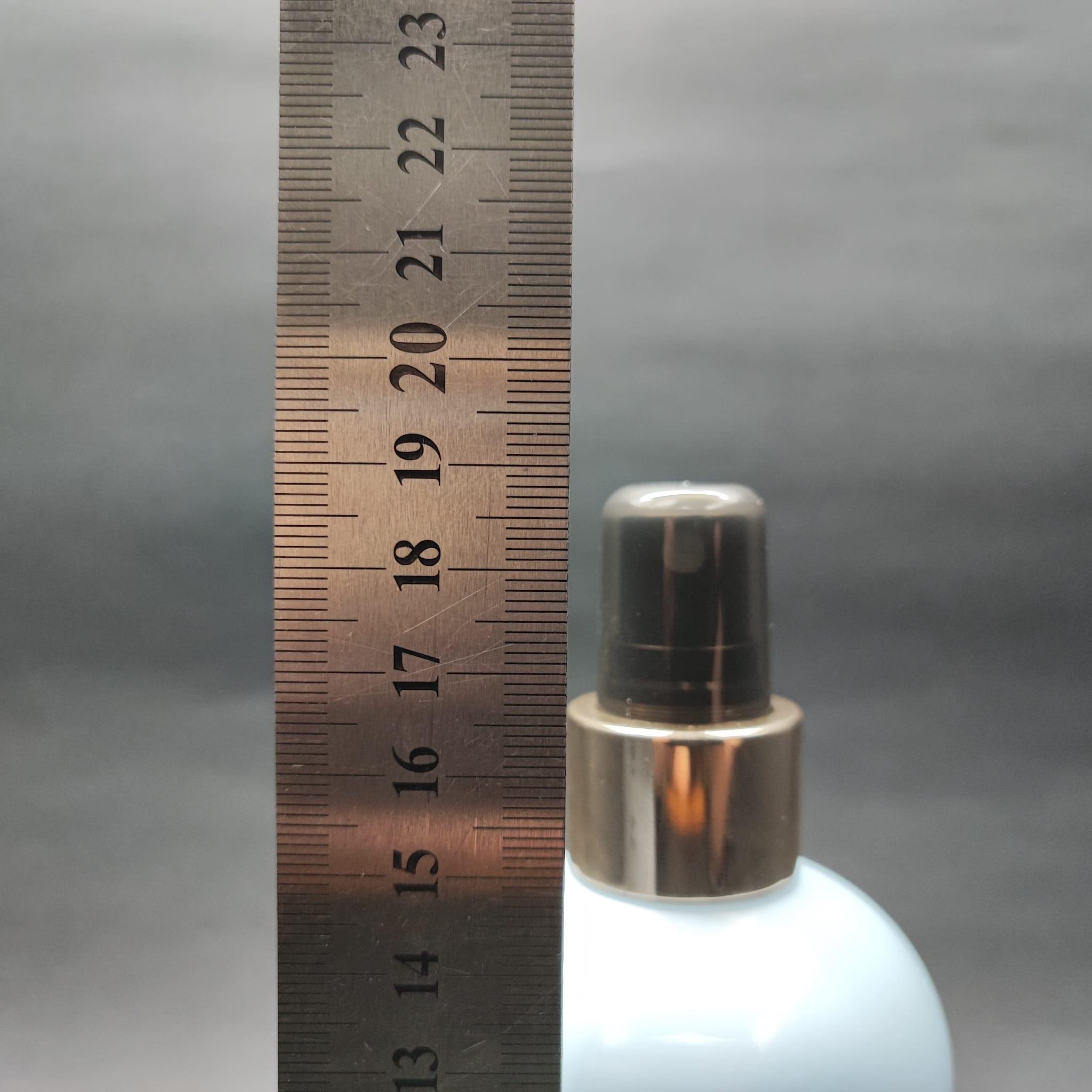 400 CC OVAL BOYUNLU SİLİNDİR PET ŞİŞE (30 GR) - GOLD SPREYLİ - 400 ML PLASTİK ŞİŞE - BEBEK MAVİSİ