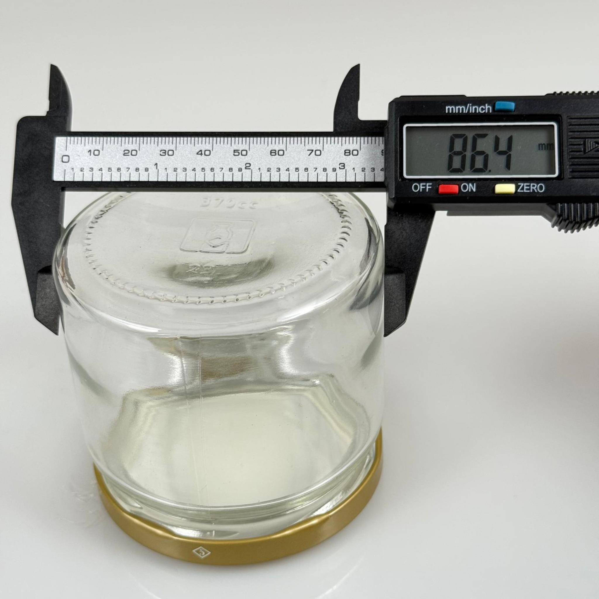 370 CC CAM KAVANOZ - GOLD KUŞAKLI METAL KAPAKLI - 370 ML BAL , PEKMEZ , KONSERVE , MAGNOLİA VB KAVANOZLARI