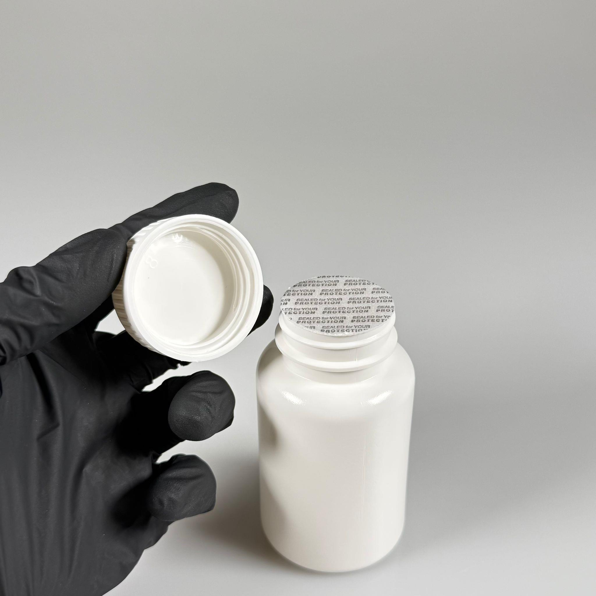 150 CC TABLET ŞİŞESİ - ÇOCUK KİLİT KAPAKLI + KENDİNDEN YAPIŞKANLI KÖPÜK CONTALI - 150 ML KAPSÜL KUTUSU - İLAÇ ŞİŞESİ - MEDİKAL AMBALAJ