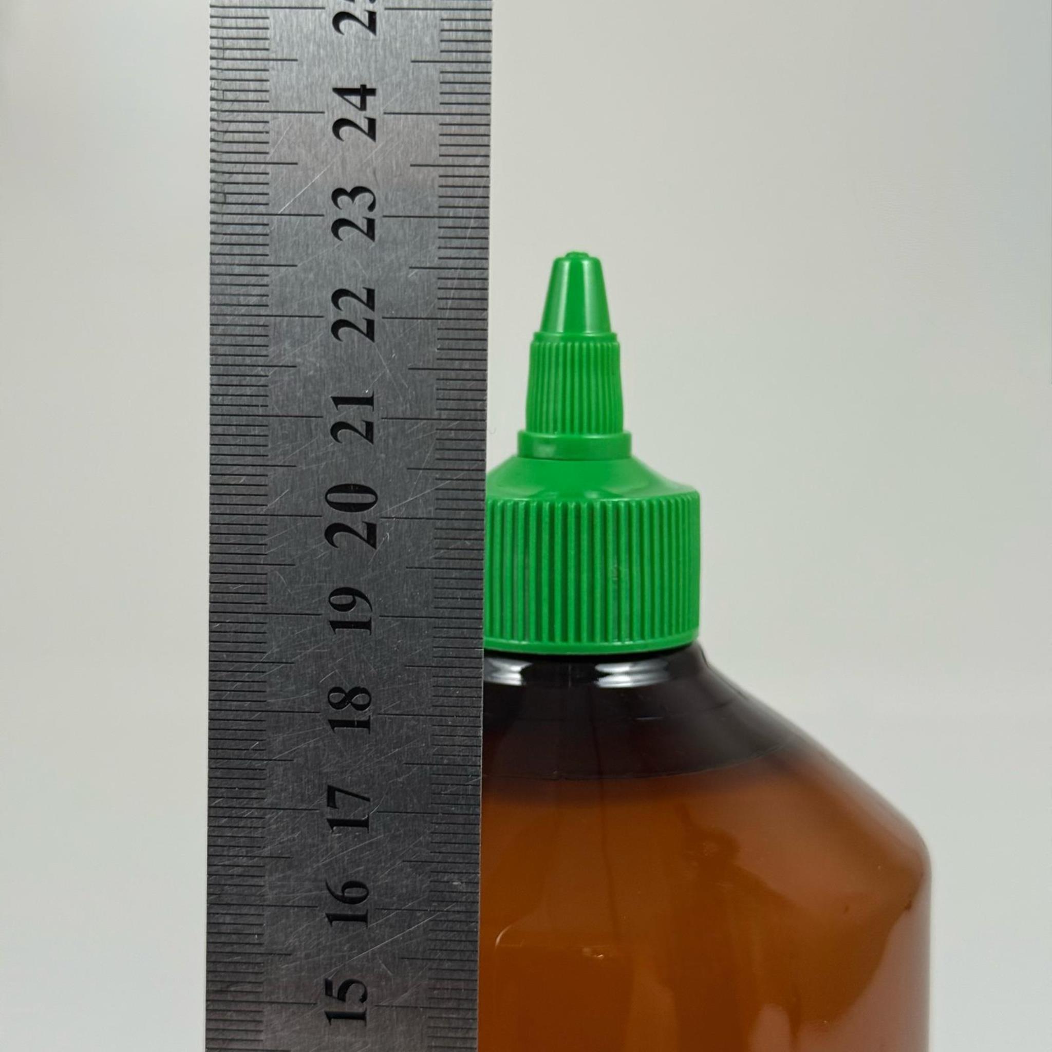 ZEYTİNYAĞI, SOS, ACI SOS, SİRKE, SRIRACHA VB BOŞ ŞİŞELERİ - YEŞİL SİVRİ TWİST AKITICI KAPAK + 1000 ML AMBER KAHVERENGİ PET PLASTİK ŞİŞE TAKIM