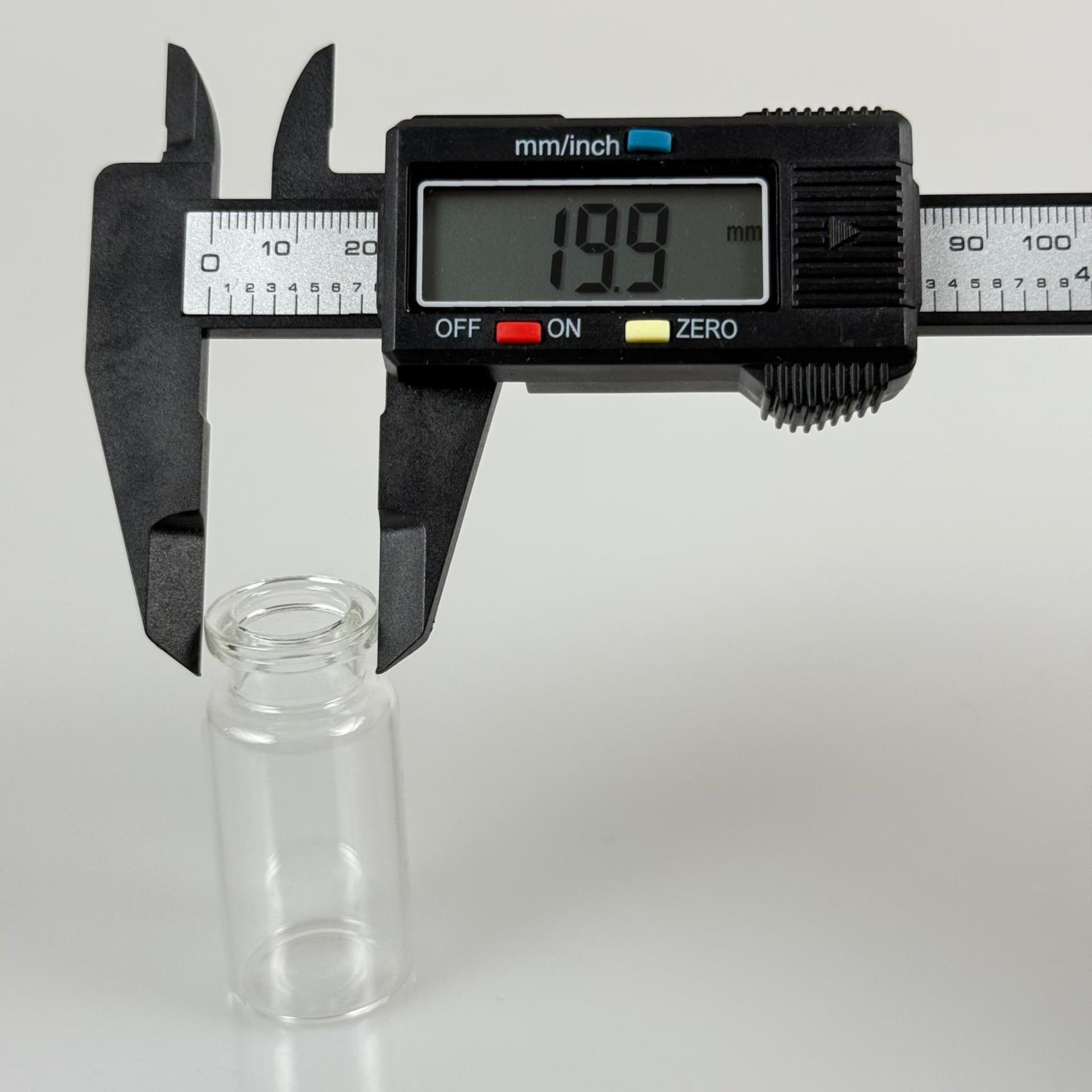 BOROSİLİKAT CAM ŞİŞE - 12 CC - 23x50 MM - ÇEKME CAM BORU FLAKON İNCE PENİSİLİN ŞİŞESİ - AĞIZ ÇAPI 20 MM - FLAKON ŞİŞELERİ VİAL ŞİŞE