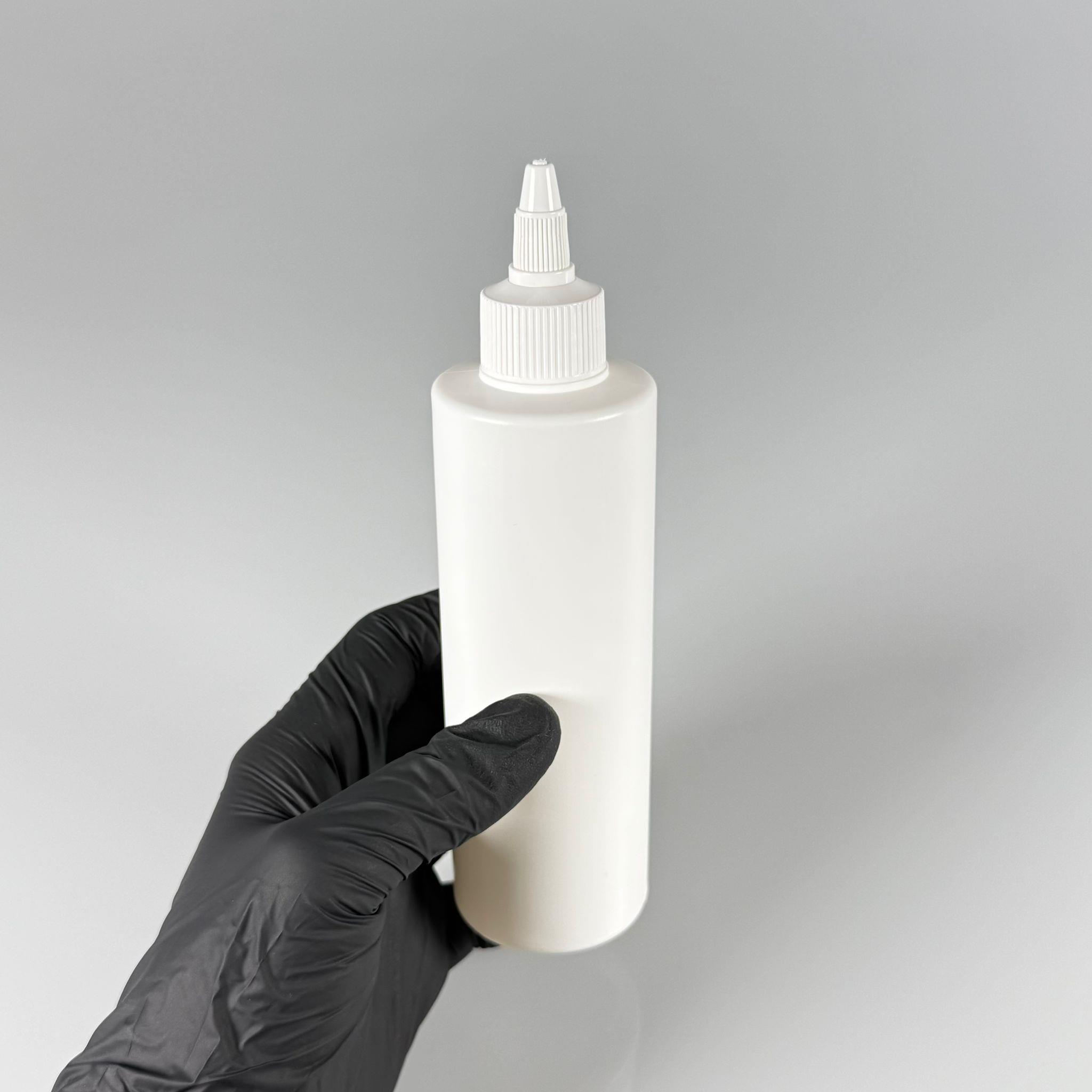 200 CC (SİLME 250 CC) BEYAZ SİLİNDİR MODEL MAT SERT POLİETİLEN ŞİŞE - BEYAZ AKITICI SİVRİ TWİST KAPAKLI - 200 ML BEYAZ PLASTİK ŞİŞE