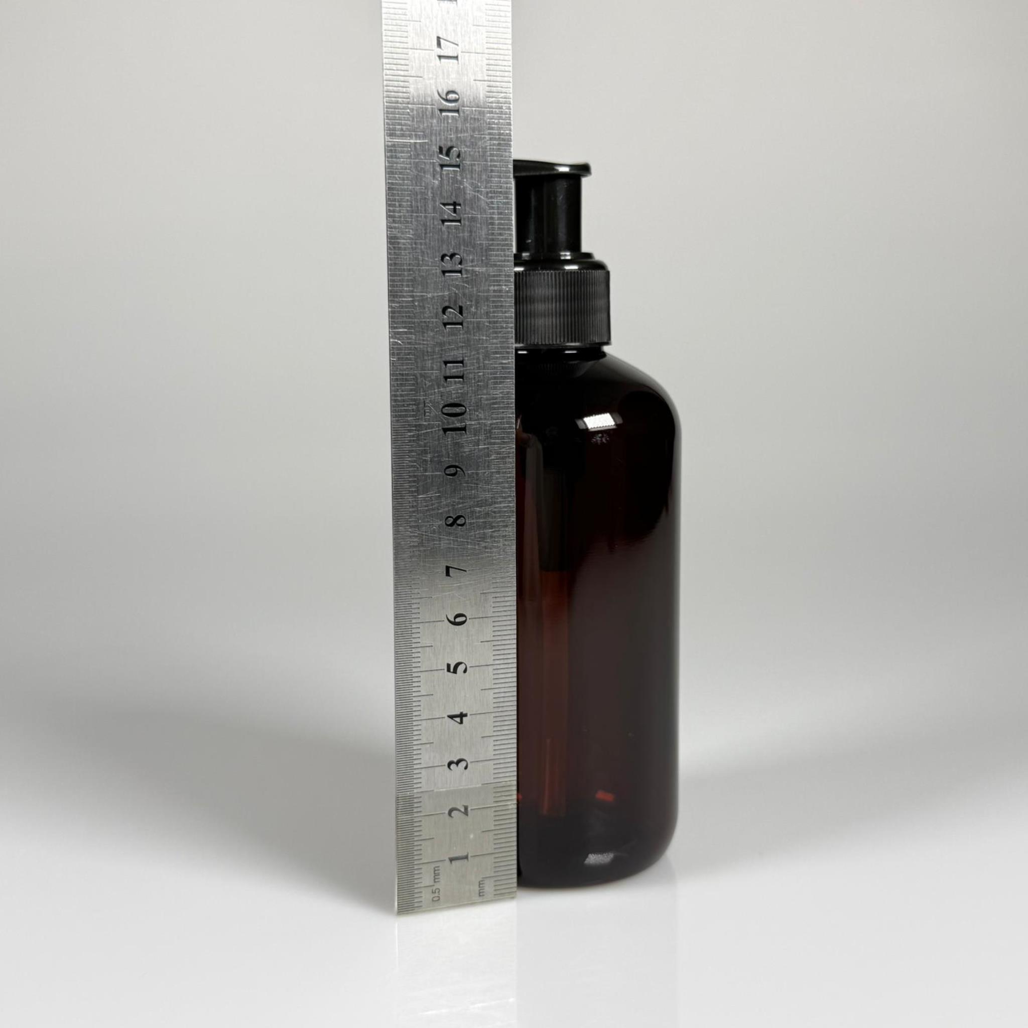 250 CC AMBER ŞİŞE - SİYAH POMPALI - 250 ML POMPALI PLASTİK ŞİŞE - ZEYNEP MODEL PET ŞİŞE