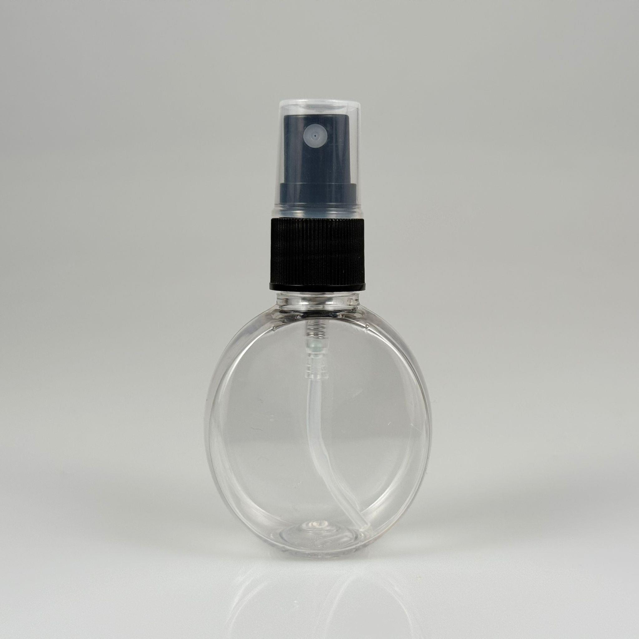 40 CC YUVARLAK TOP PET ŞİŞE - SİYAH SPREYLİ - 40 ML ŞEFFAF PET ŞİŞE
