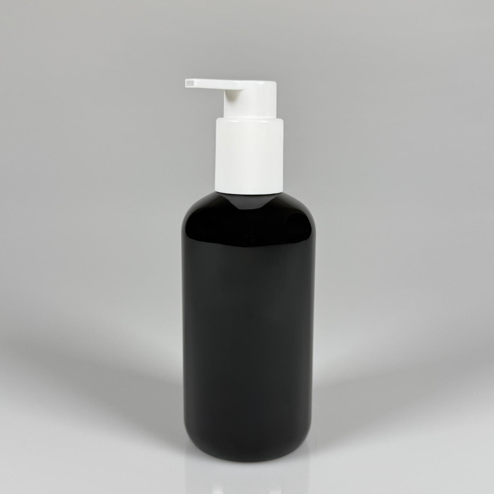 250 CC PET ŞİŞE (30 GR) - BEYAZ XAVIER POMPALI - SERUM, LOSYON, KREM POMPALI POMPALI - 250 ML PLASTİK ŞİŞE - SİYAH