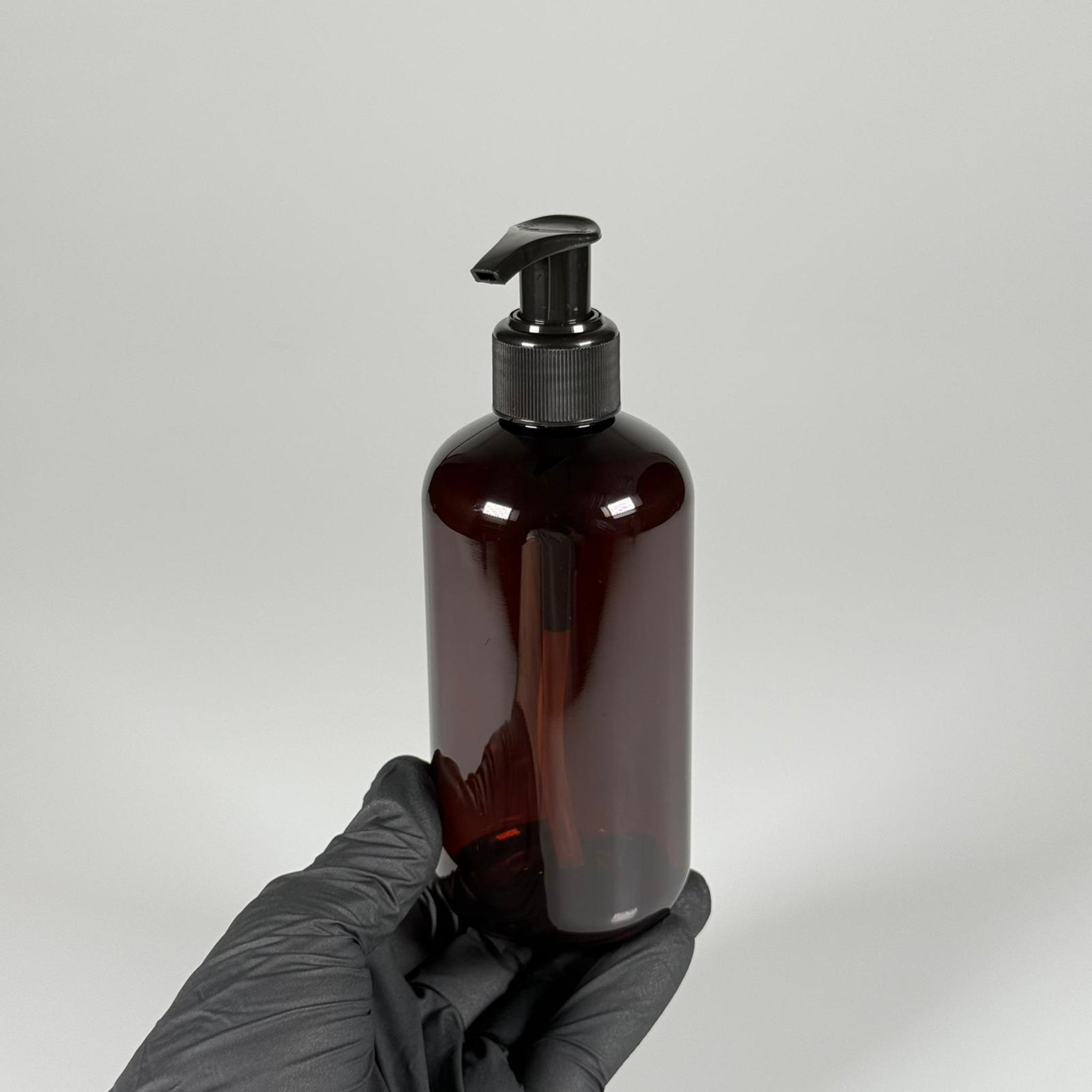 250 CC AMBER ŞİŞE - SİYAH POMPALI - 250 ML POMPALI PLASTİK ŞİŞE - ZEYNEP MODEL PET ŞİŞE