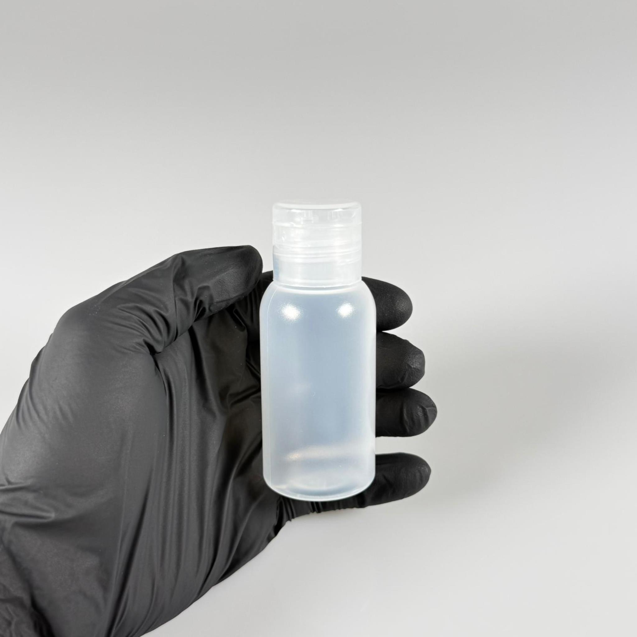 50 ML SIKILABİLİR YUMUŞAK POLİETİLEN PE PLASTİK ŞİŞE - ŞEFFAF FLİPTOP AKITICI ŞAMPUAN KAPAKLI - 50 cc sos, yağ, kartuş, mürekkep vb için boş şişeler