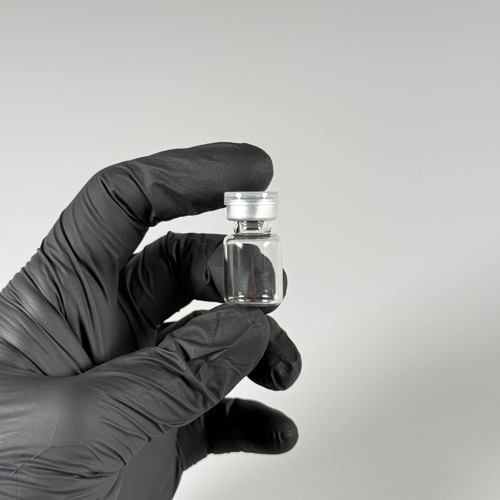 2 ML vial flakon şişe - 13 ağız 2 cc şeffaf cam ilaç şişesi + kauçuk butil enjektör tıpası + gümüş alüminyum kapaklı takım