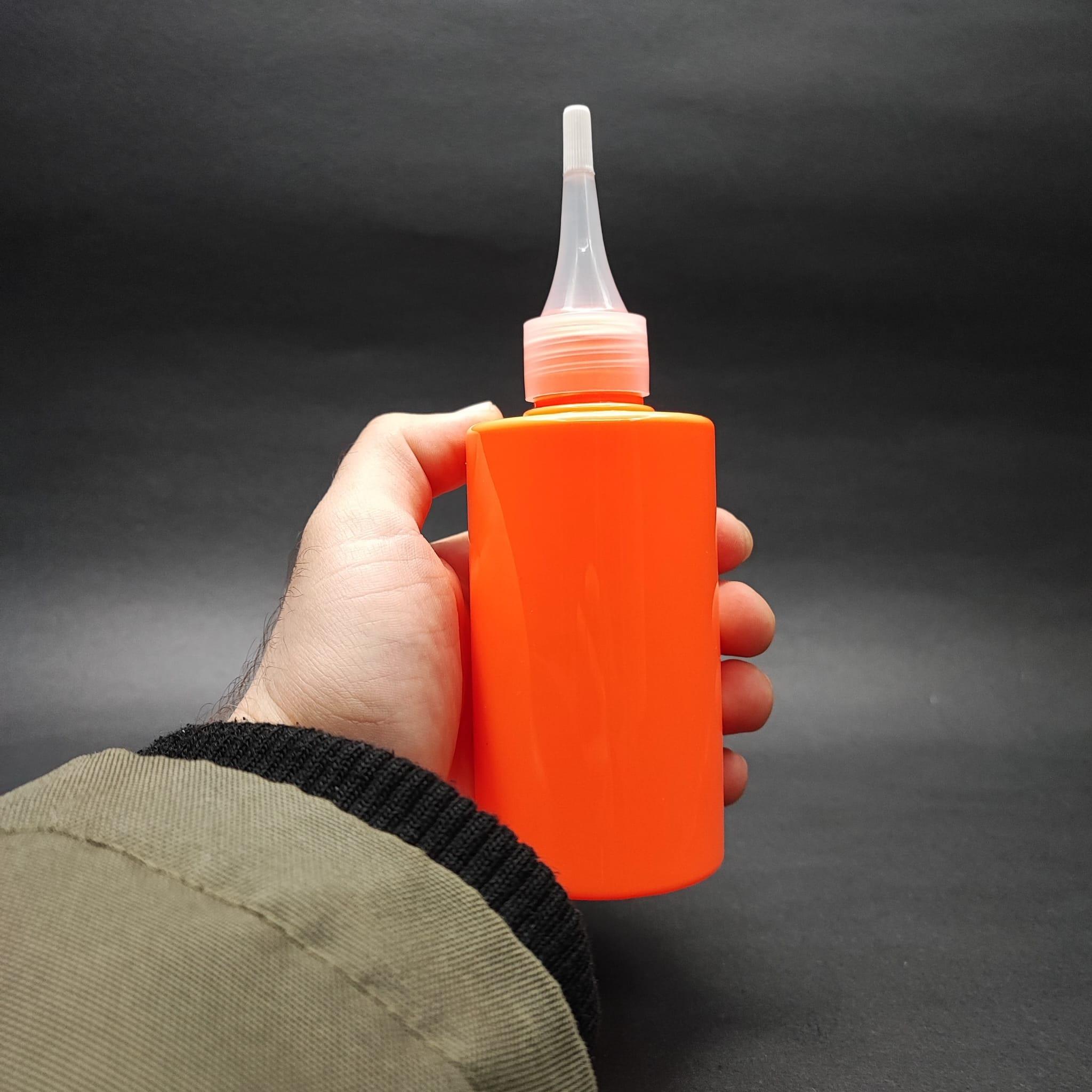 200 CC KÜT BOYUNLU SİLİNDİR PET ŞİŞE (24 GR) - AKITICI KAPAKLI - 200 ML PLASTİK ŞİŞE - TURUNCU