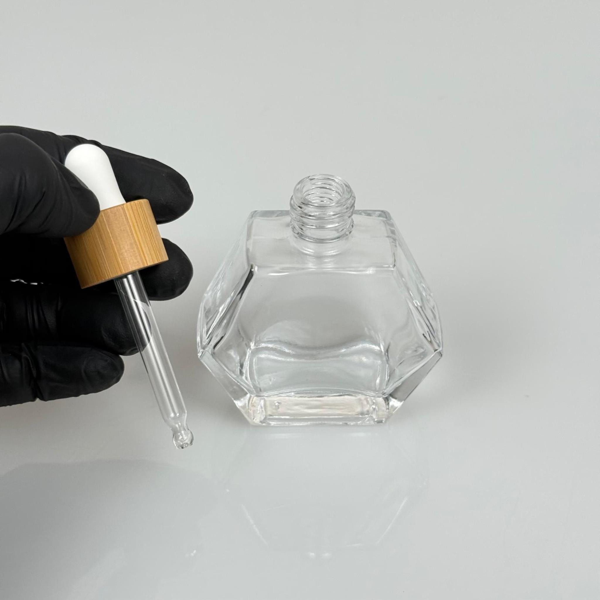 50 CC ALTIGEN CAM DAMLALIKLI ŞİŞE - BEYAZ EMZİK - BAMBU AHŞAP KAPAK - 50 ML BAMBU KAPAKLI DAMLALIKLI CAM ŞİŞE