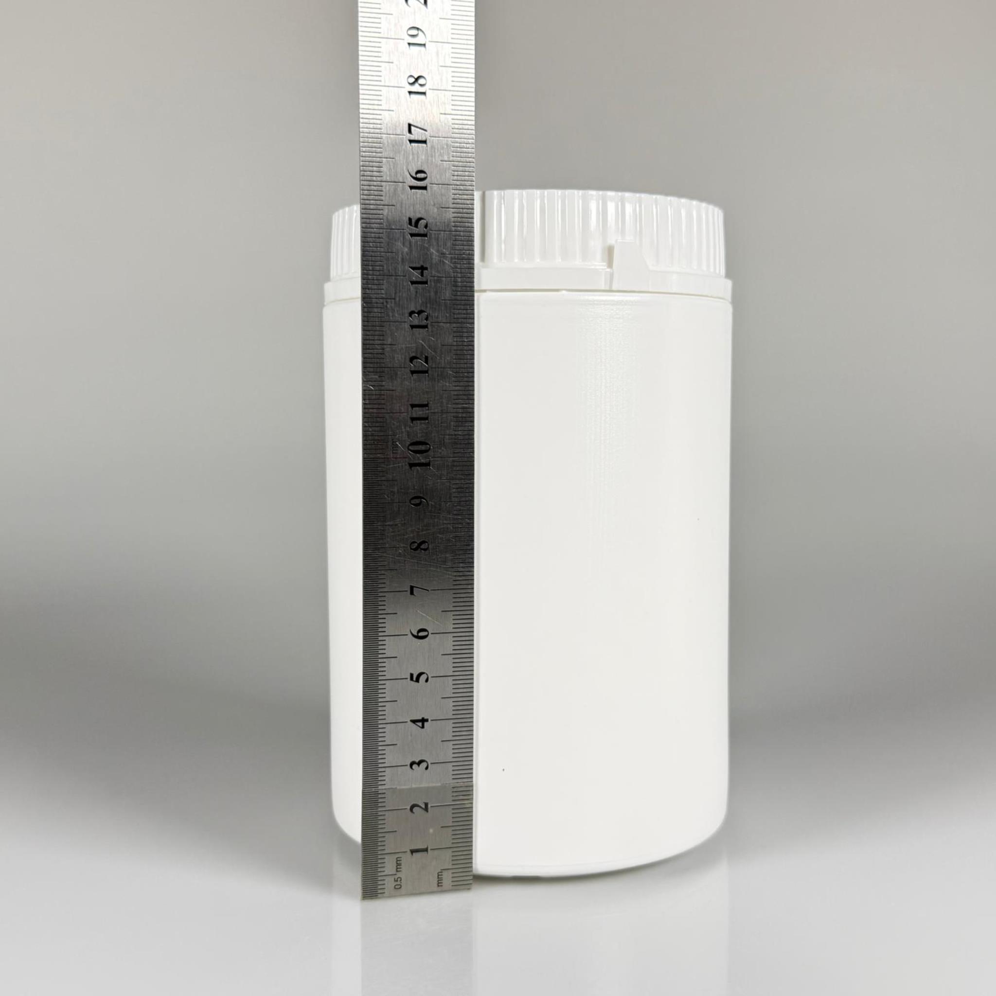 1000 CC POMAT KUTUSU KİLİTLİ KAPAKLI BEYAZ - 1000 ML PE POLİETİLEN KREM KAVANOZU