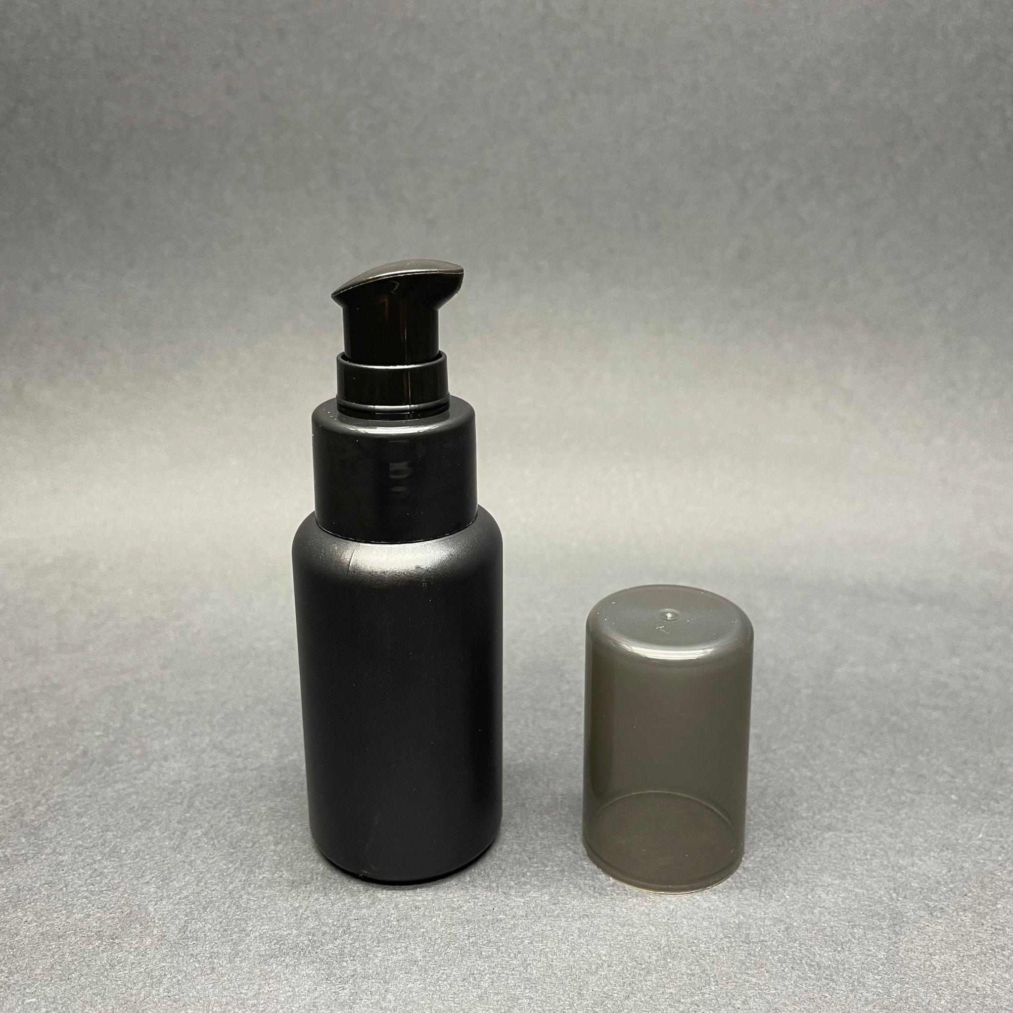 50 CC SİYAH POLİETİLEN PLASTİK ŞİŞE - SİYAH  LOSYON POMPALI - 50 ML POMPALI PLASTİK ŞİŞE