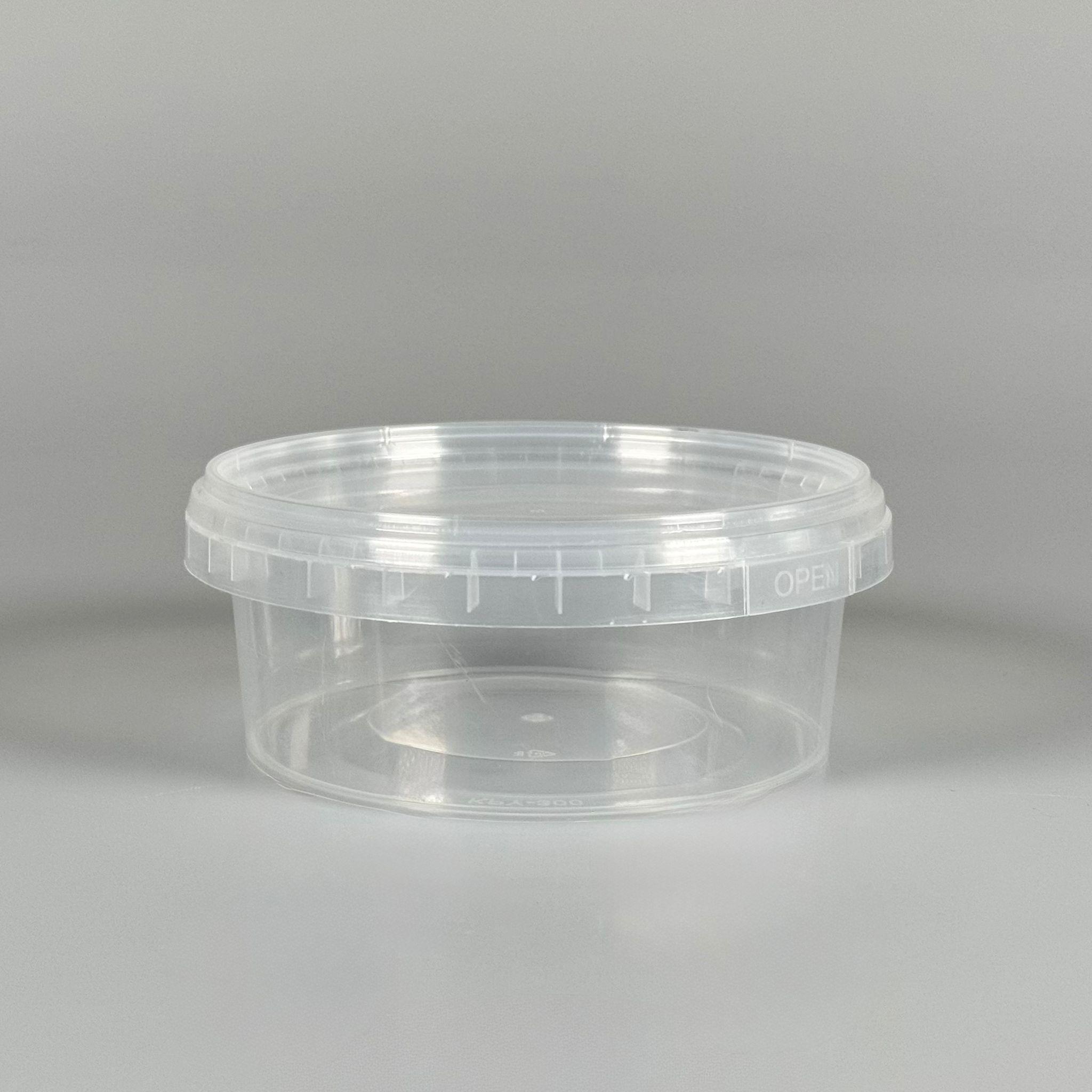 300 CC PLASTİK KOVA - ŞEFFAF - 300 ML GIDAYA UYGUN SIZDIRMAZ KİLİTLİ KAPAKLI KOVA - KURABİYE KABI, BÖĞÜRTLEN AHUDUDU AMBALAJI, PETEK KOVAN BAL KUTUSU, HURMA KOVASI VB ALANLARDA KULLANILABİLİR.