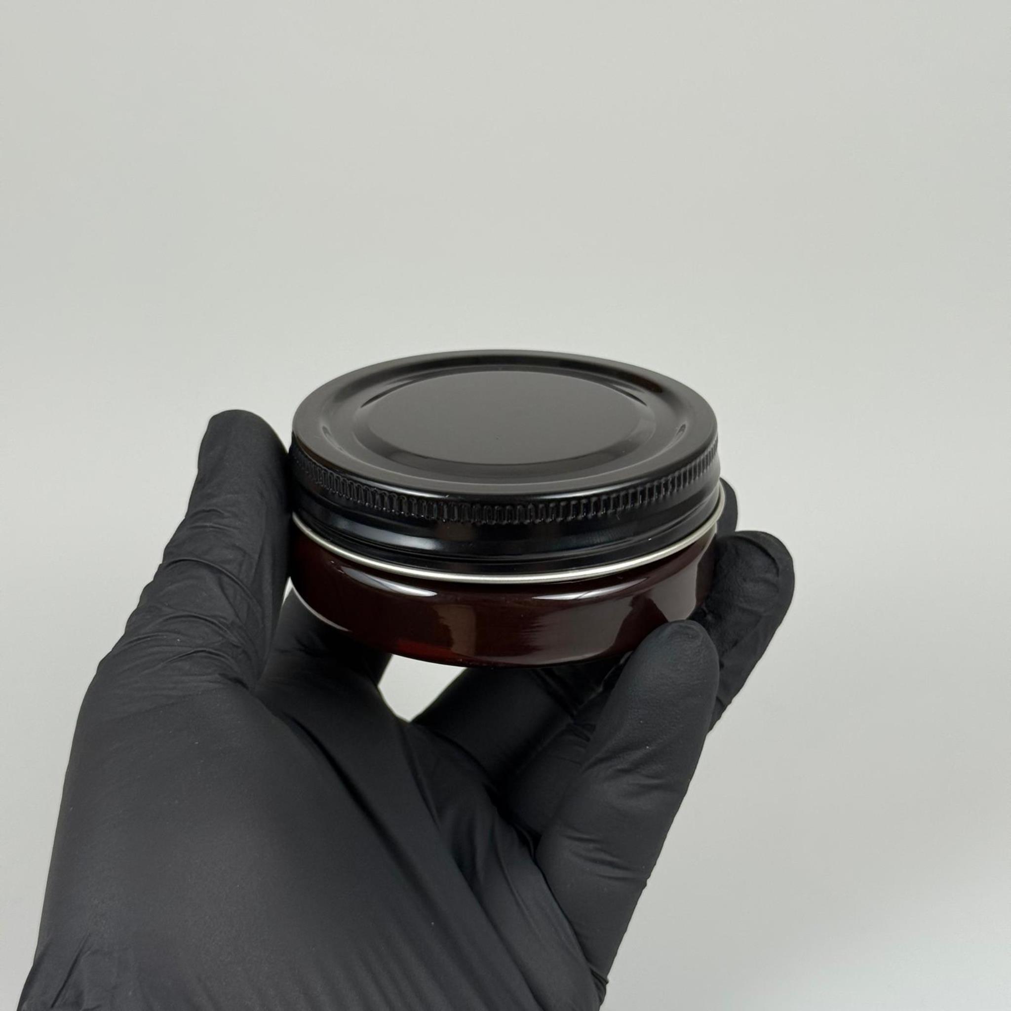 50 ML SERT PET KAVANOZ + SİYAH METAL KAPAK + İÇ TIPA - 50 CC KALIN AMBER PLASTİK KAVANOZ SİYAH METAL KAPAKLI İÇ TIPALI TAKIM - KREM KAVANOZLARI