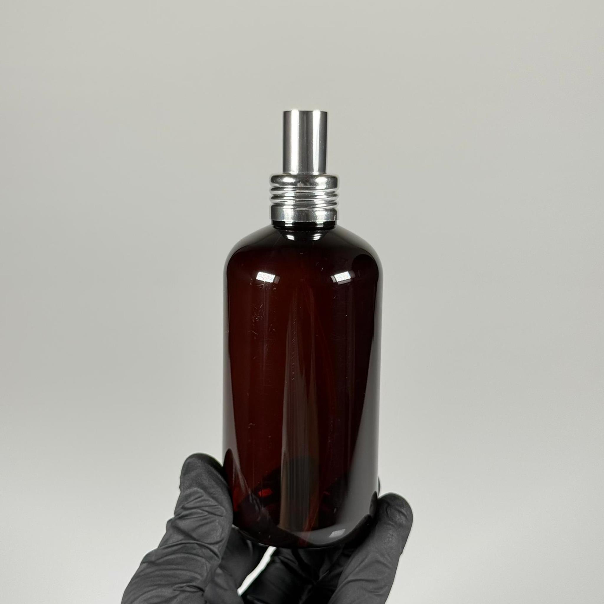 250 CC AMBER ŞİŞE - GÜMÜŞ METAL LÜKS SPREYLİ - 250 ML SPREYLİ PLASTİK ŞİŞE - ZEYNEP MODEL PET ŞİŞE