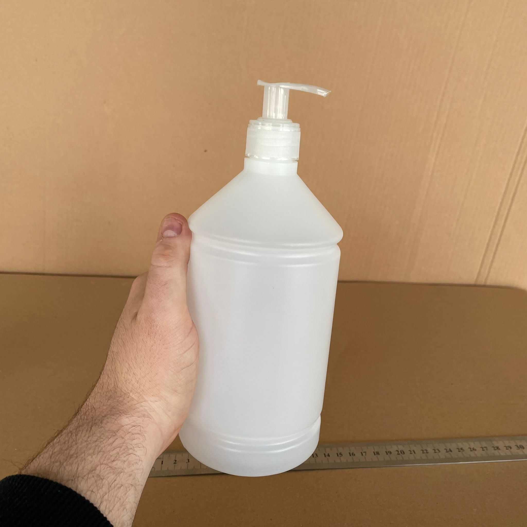 1000 CC TİNER ŞİŞESİ - ŞEFFAF SIVI SABUN POMPALI - 1000 ML KİMYASALA DAYANIKLI PLASTİK ŞİŞE - 1 LT POLİETİLEN ŞİŞE