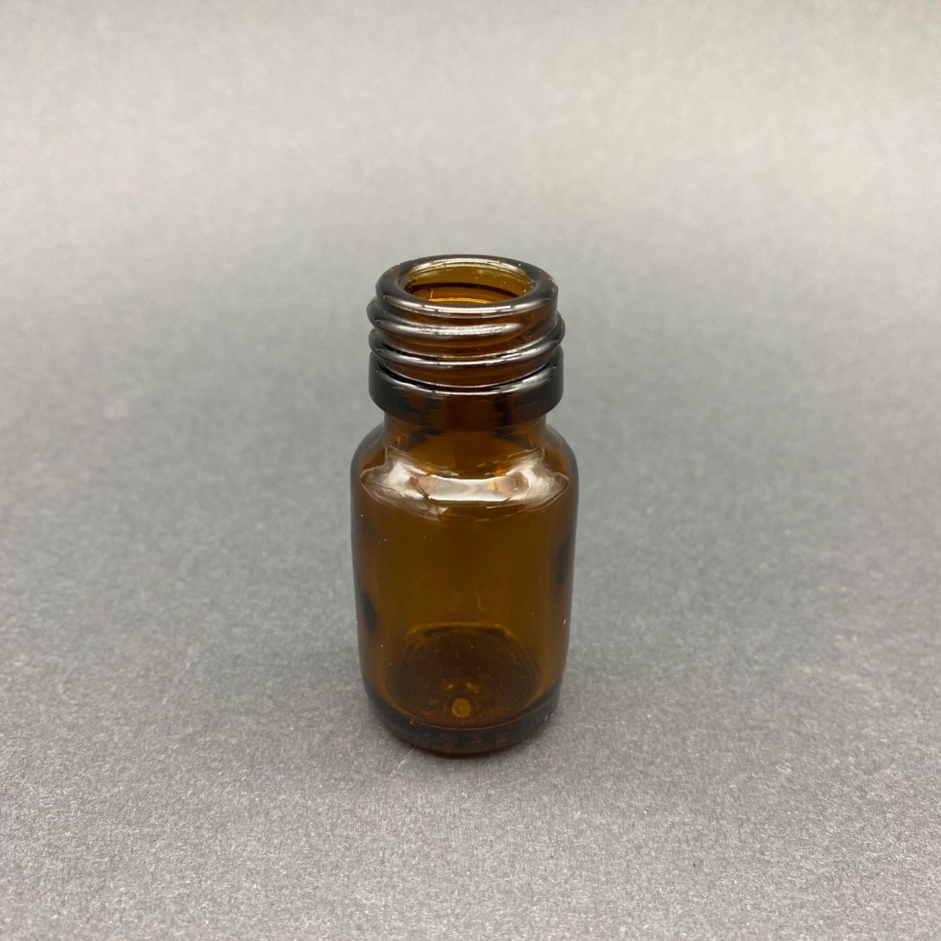 10 CC AMBER CAM ŞİŞE KAPAKSIZ  (22 AĞIZ) - 10 ML AMBER CAM ŞİŞE