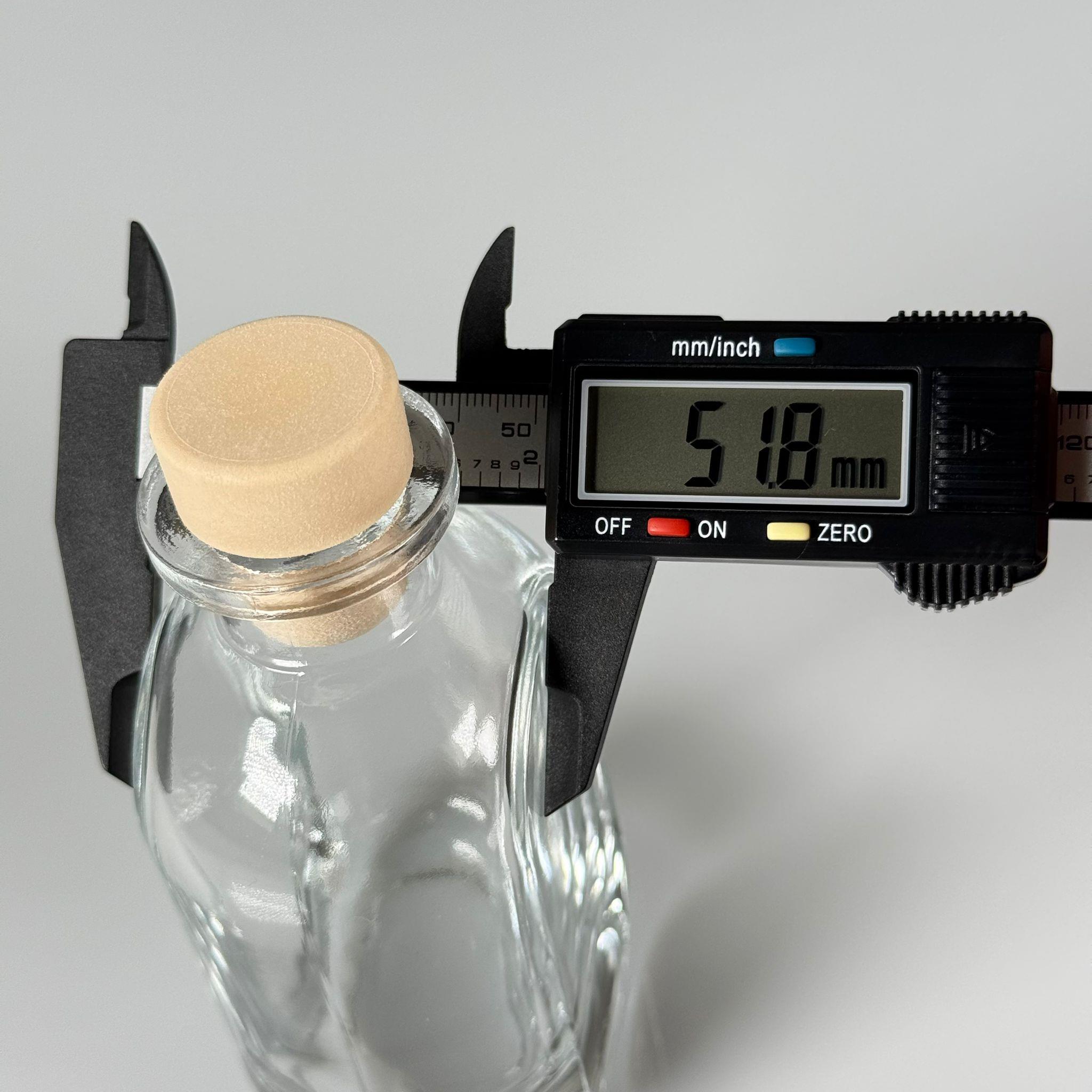 150 CC DİFFUSER CAM ŞİŞE + AHŞAP GÖRÜNÜMLÜ SENTETİK MANTAR TIPA - 150 ML TIPALI CAM ŞİŞE