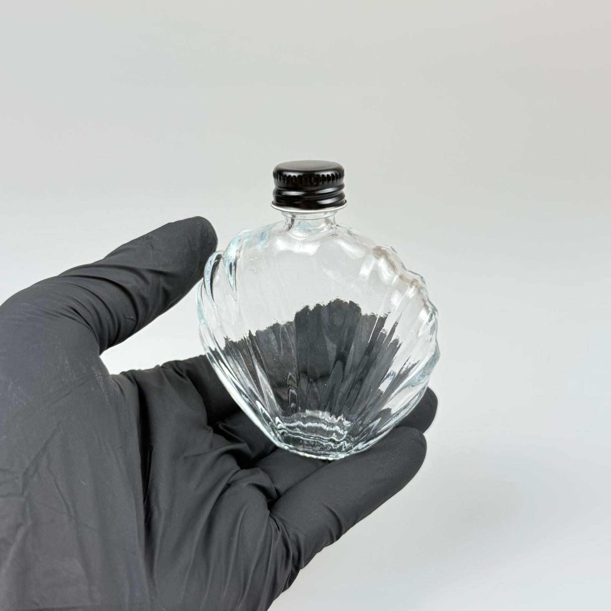 45 CC İSTİRİDYE MODEL CAM ŞİŞE - SİYAH METAL KAPAKLI - 45 ML PRESTİJLİ ŞİŞE