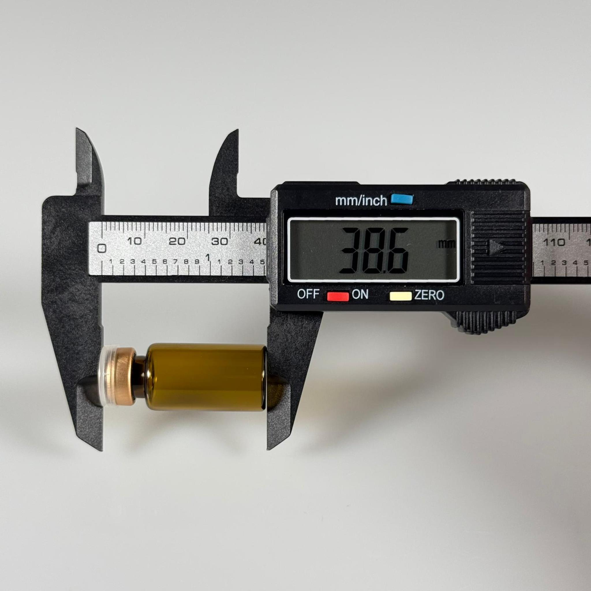 3 ML vial flakon şişe - 13 ağız 3 cc amber cam ilaç şişesi + kauçuk butil enjektör tıpası + gold alüminyum kapaklı takım