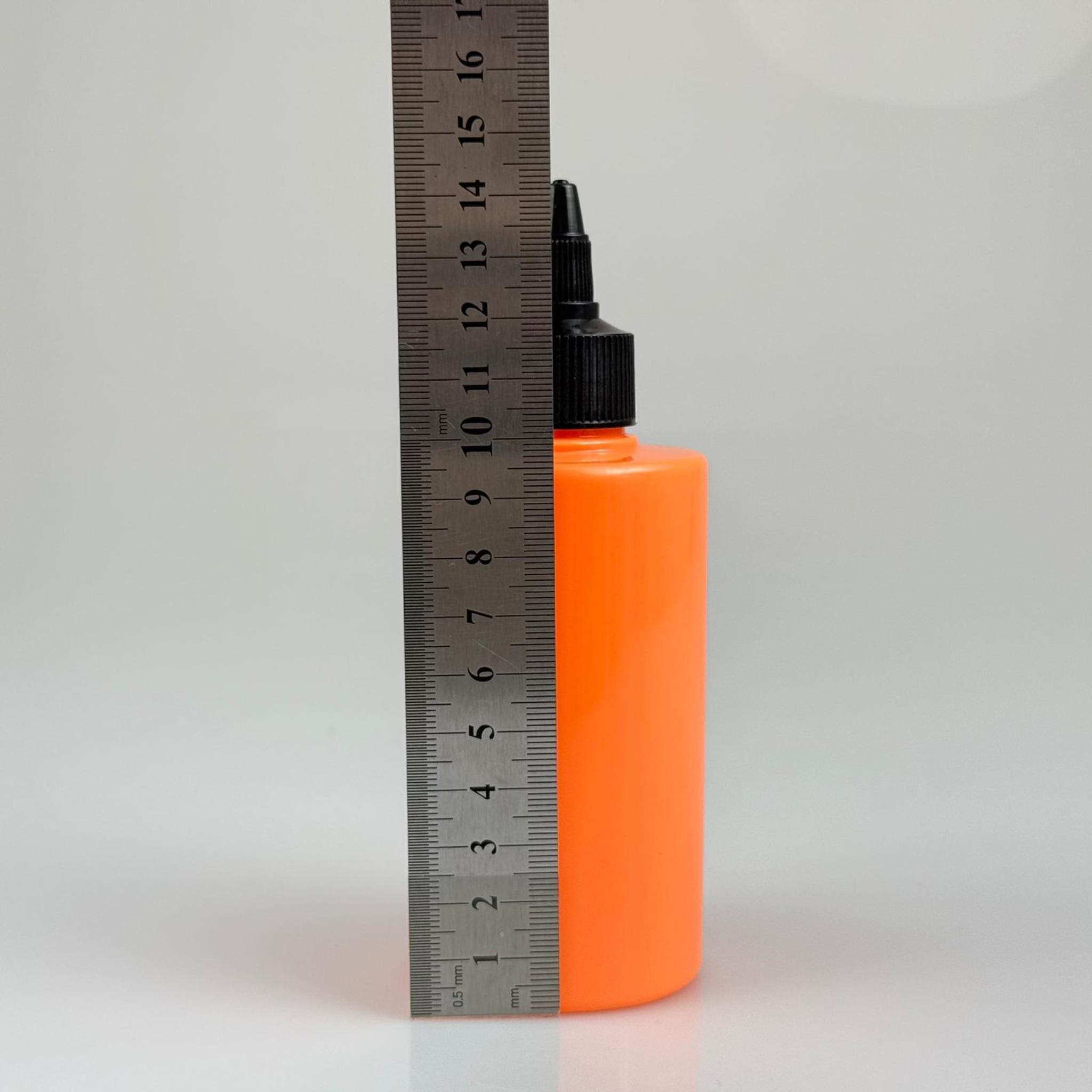 YAĞ, SOS, ACI SOS, SİRKE, SRIRACHA, MÜREKKEP, TUTKAL AKITICI VB BOŞ ŞİŞELERİ - SİYAH SİVRİ TWİST AKITICI KAPAK + 200 ML KÜT TURUNCU SERT PET PLASTİK ŞİŞE TAKIM