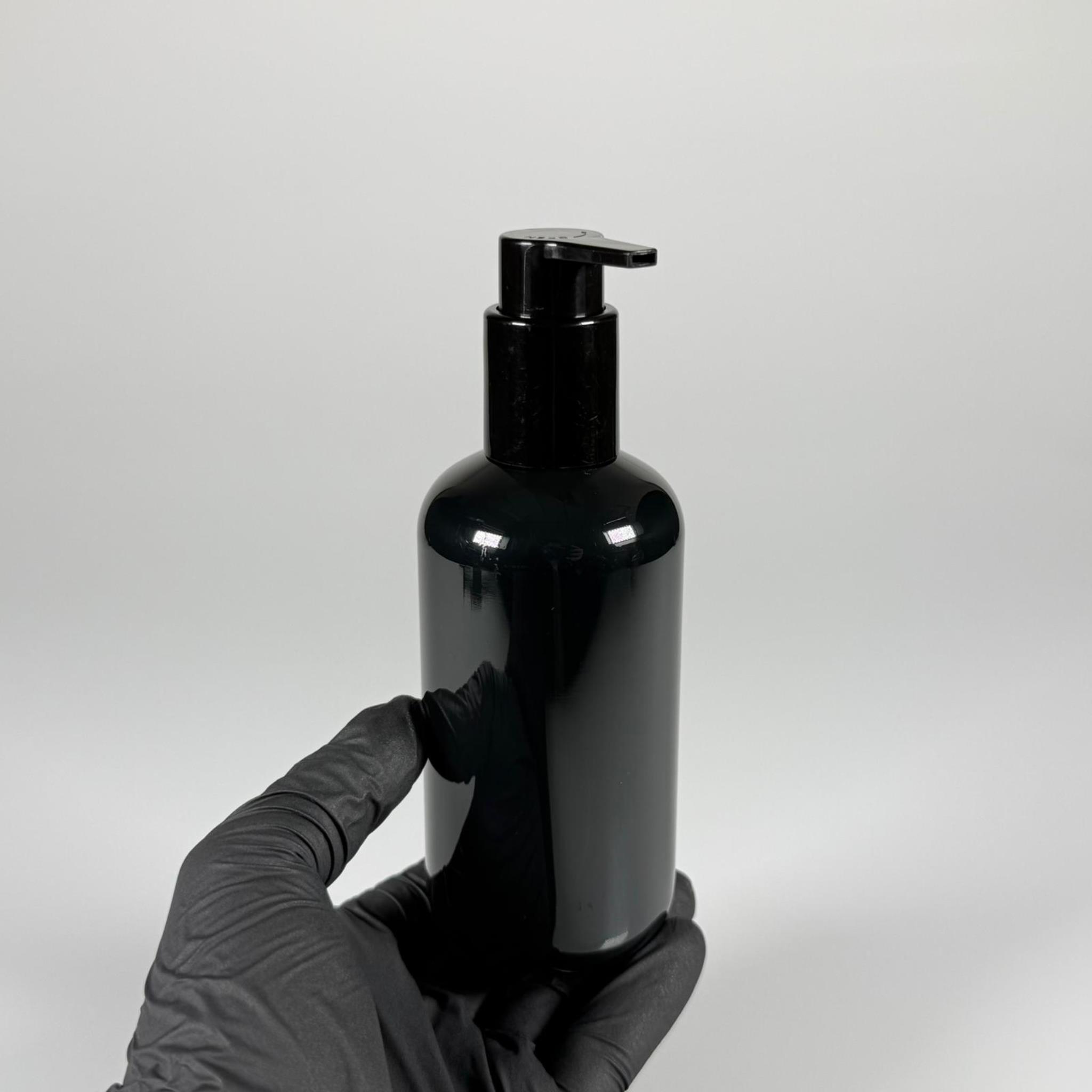 250 CC PET ŞİŞE (30 GR) - SİYAH XAVIER POMPALI - SERUM, LOSYON, KREM POMPALI POMPALI - 250 ML PLASTİK ŞİŞE - SİYAH