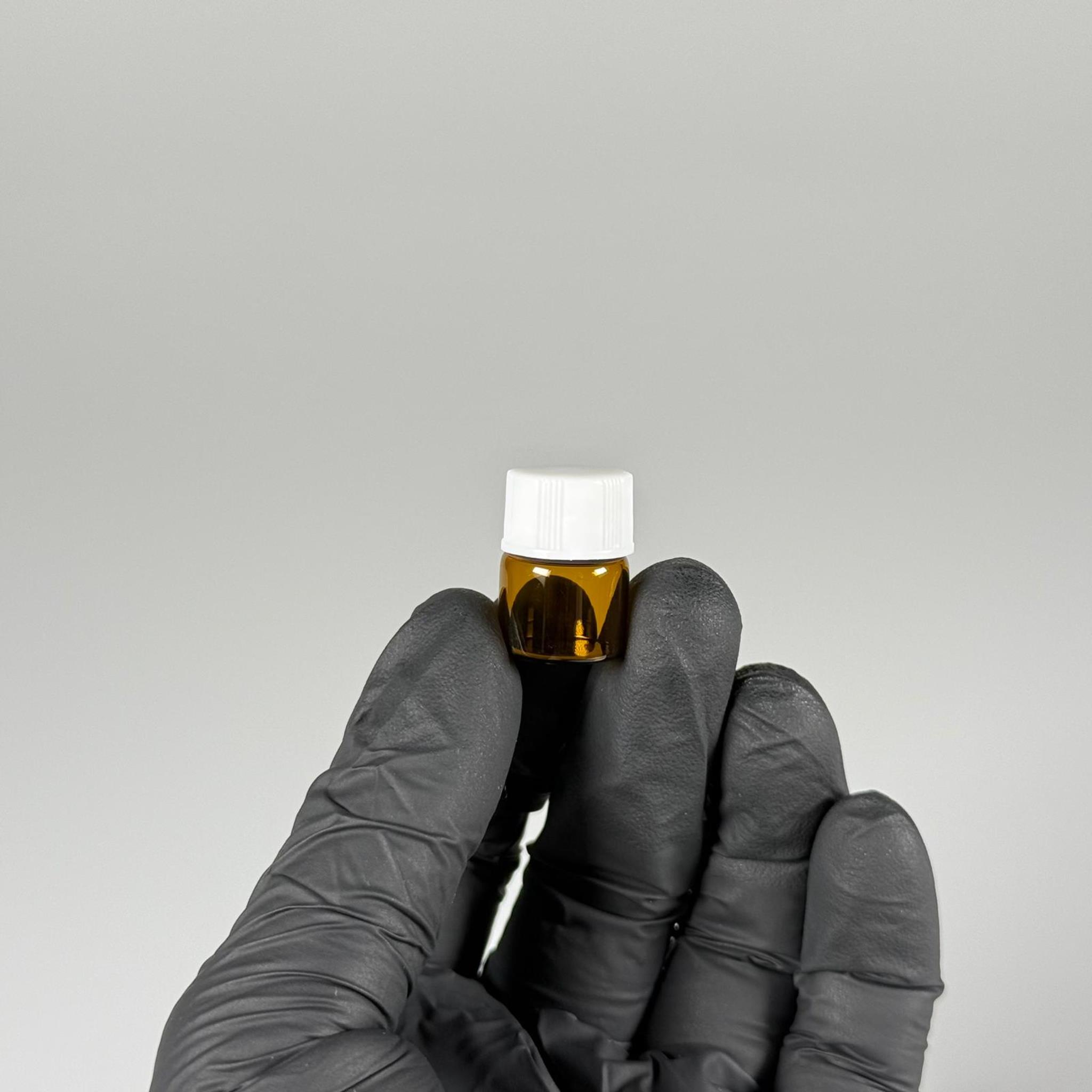 1 CC AMBER CAM ŞİŞE - BEYAZ KAPAKLI - 1 ML KAPAKLI CAM ŞİŞE