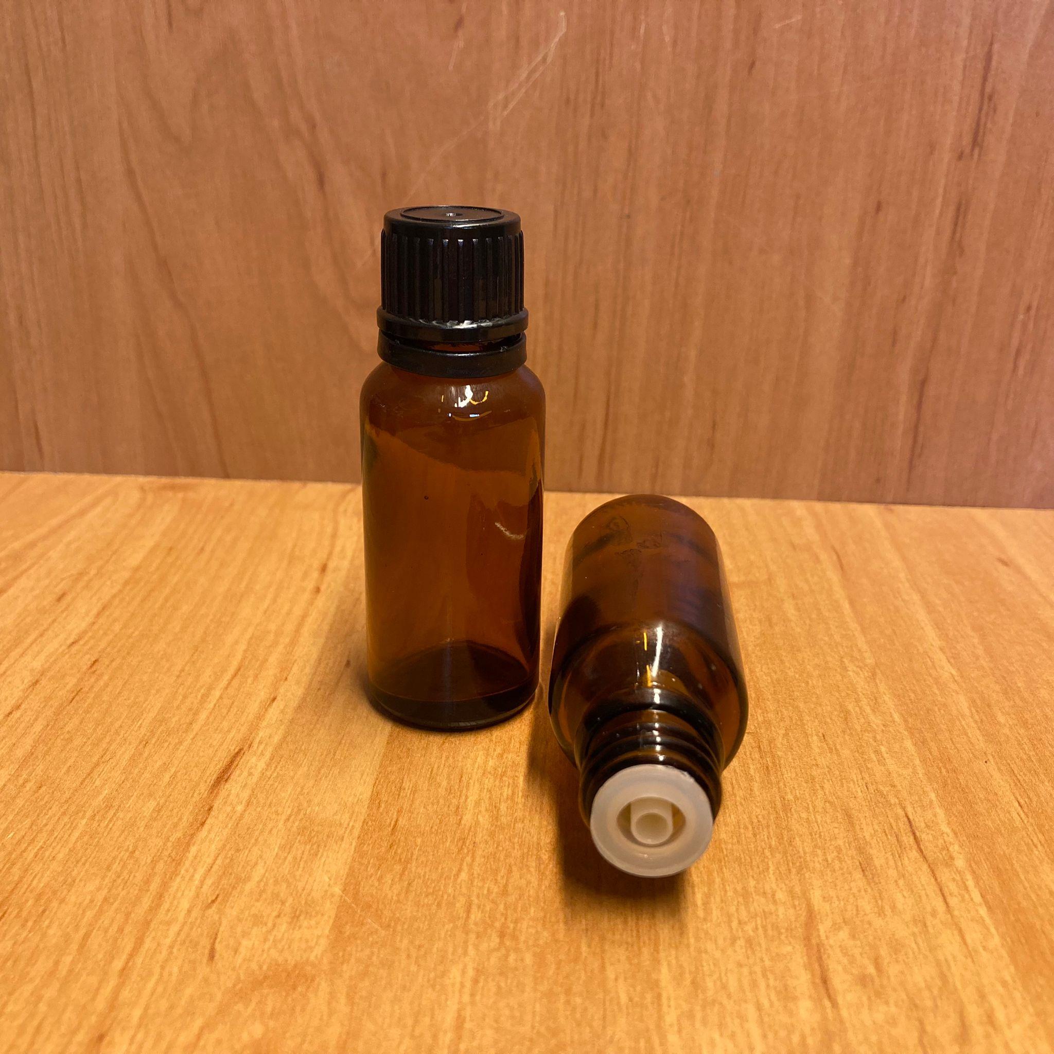 20 CC AMBER İÇTEN DAMLALIKLI - SİYAH KİLİT KAPAKLI CAM ŞİŞE - 20 ML KAHVERENGİ YENİ İÇTEN DAMLALIKLI CAM ŞİŞE - DAMLALIKLI BOŞ ŞİŞE