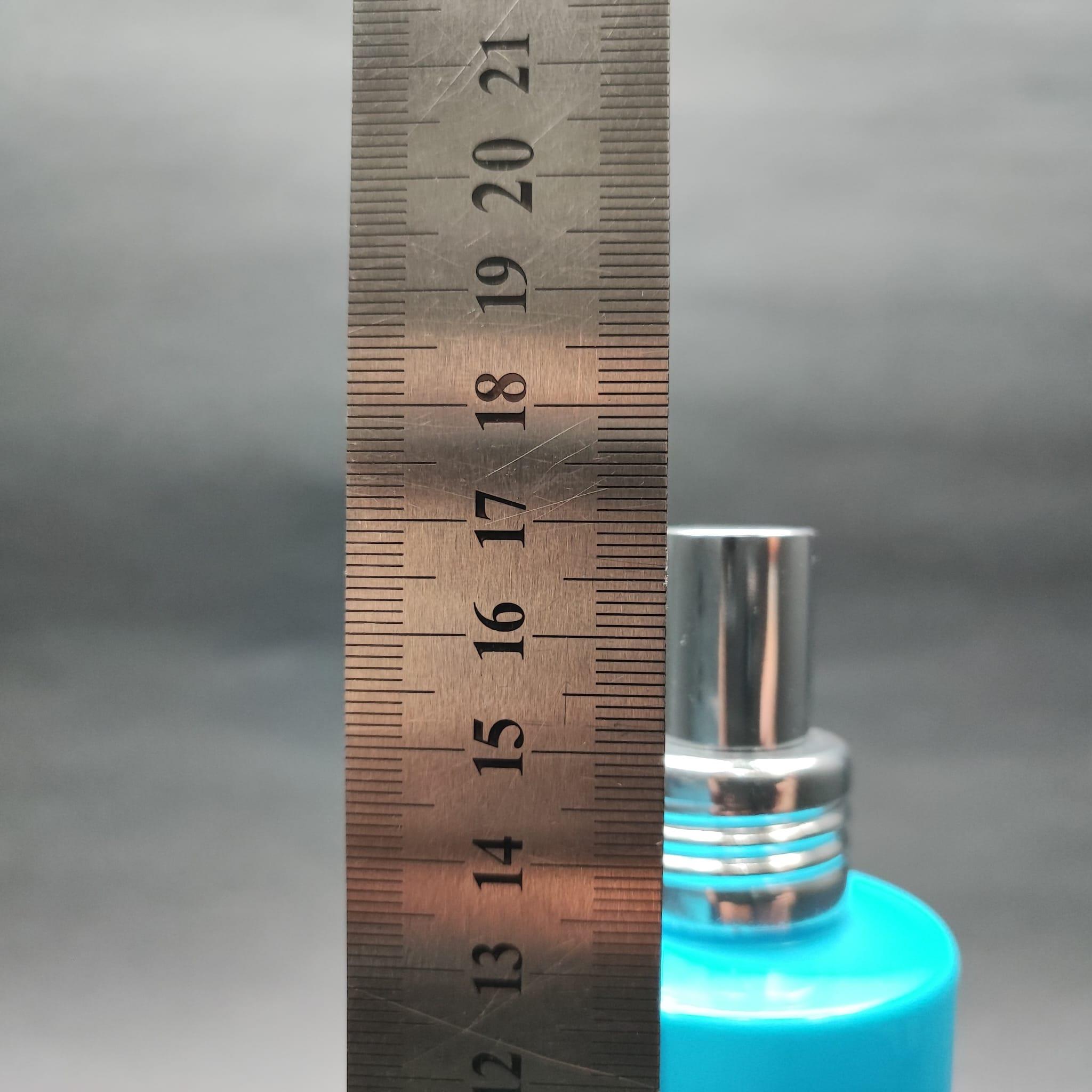 200 CC KÜT BOYUNLU UZUN SİLİNDİR PET ŞİŞE (24 GR) - GÜMÜŞ METAL SPREYLİ - 200 ML PLASTİK ŞİŞE - MAVİ