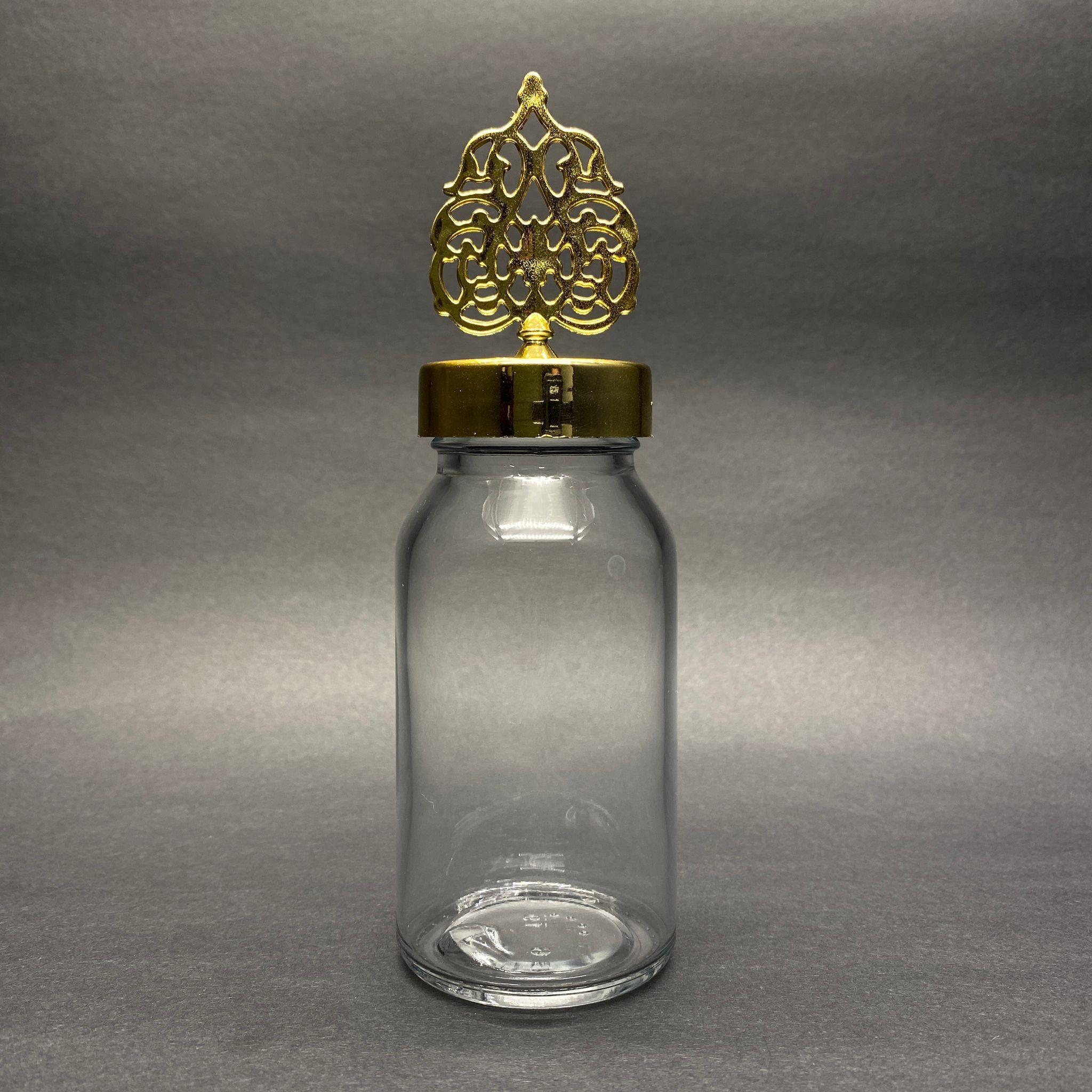 150 CC DRAJE KAVANOZU - GOLD TUĞRALI KAPAKLI - 150 ML TUĞRA KAPAKLI CAM ŞİŞE