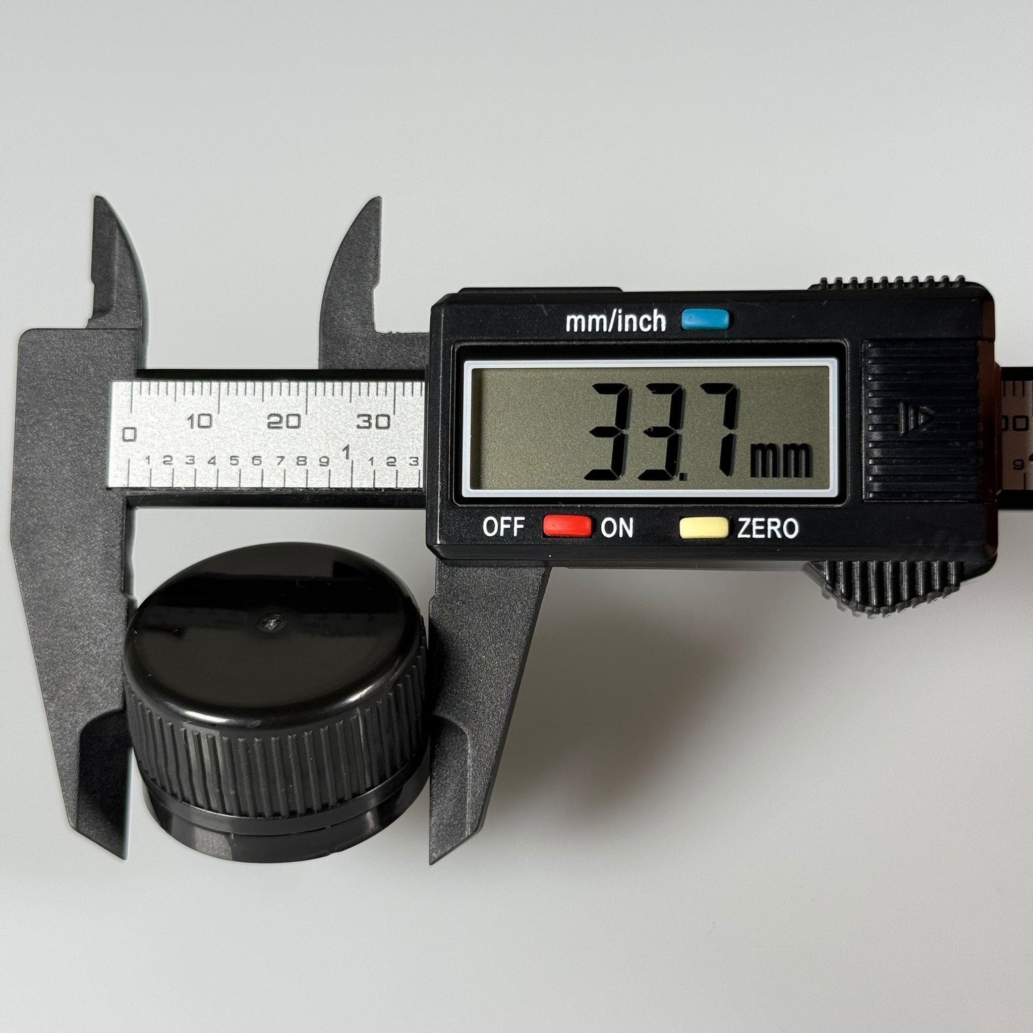 31 MM VİDALI KİLİTLİ PLASTİK KAPAK - KÖPÜK CONTALI - SİYAH -1 LİTRE KULPLU GALON ŞİŞE, VİDALI AĞIZ DORİKA VE MARASKA ŞİŞE UYUMLU - BERİCAP MARKA YAĞ ŞİŞE KAPAĞI - SK 31.5/21 PVDC  31.5 bantlı contalı