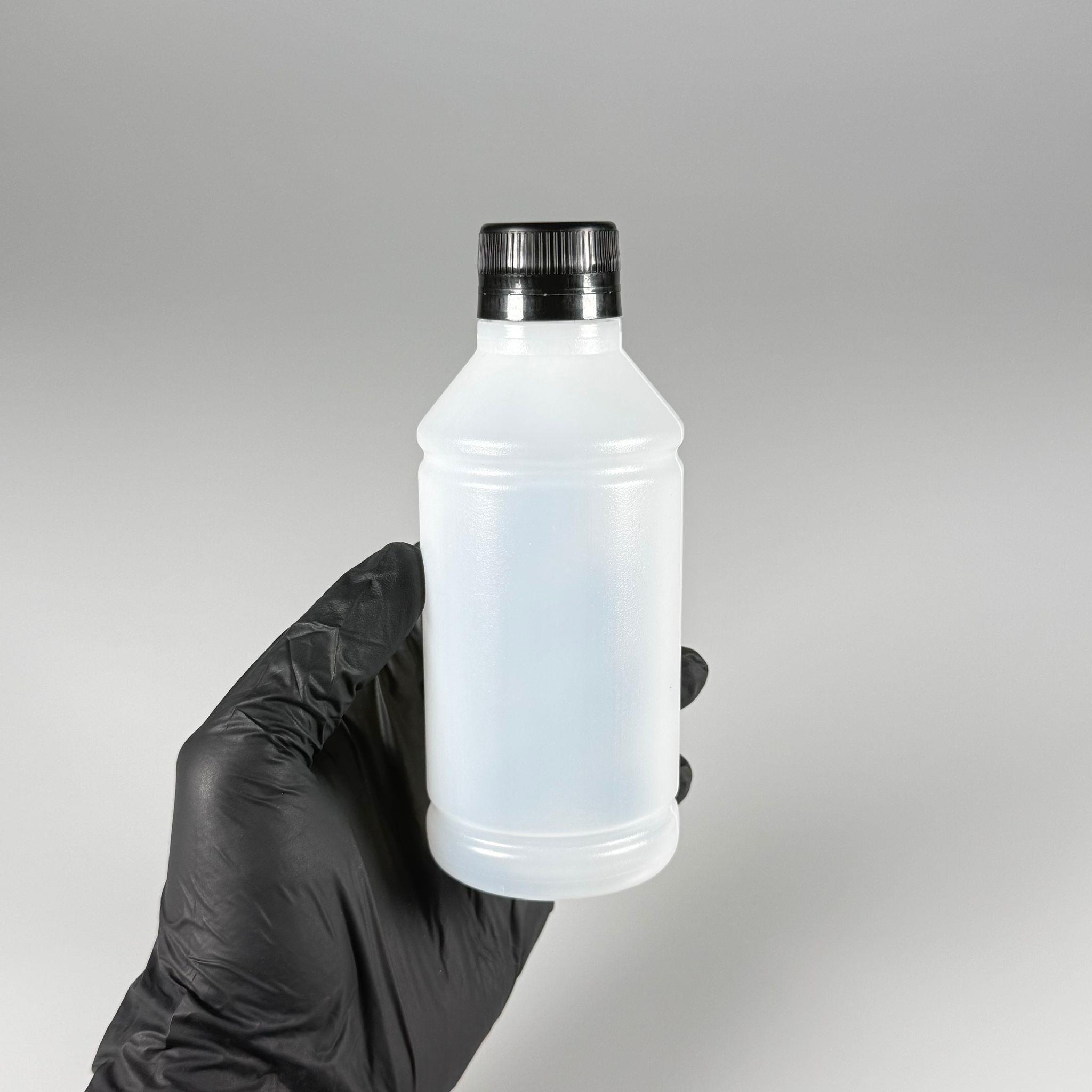 250 CC TİNER ŞİŞESİ - SİYAH KİLİTLİ KAPAKLI - 250 ML KİMYASALA DAYANIKLI PLASTİK ŞİŞE - 0,25 LT POLİETİLEN ŞİŞE